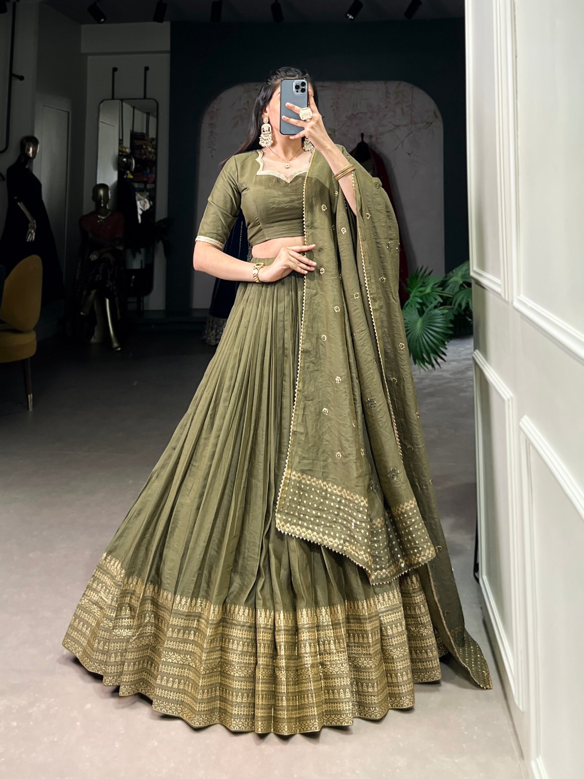 Indian Stitched Lehenga Ready made Lengha Choli Wedding Party Bridal Bollywood L