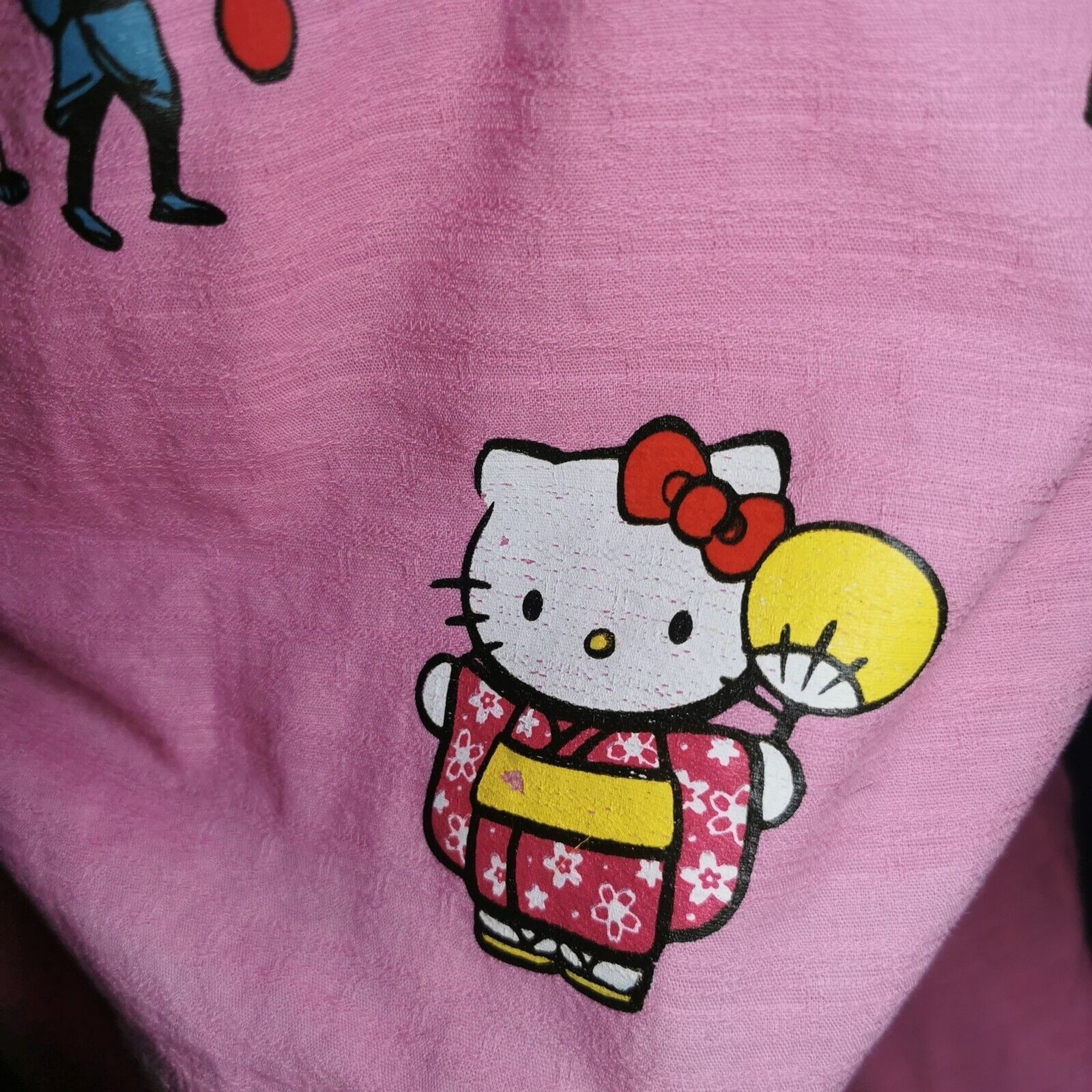 Hello Kitty Pink Jinbei Size Small 2000s Sanrio Japan Festival Yukata Cosplay