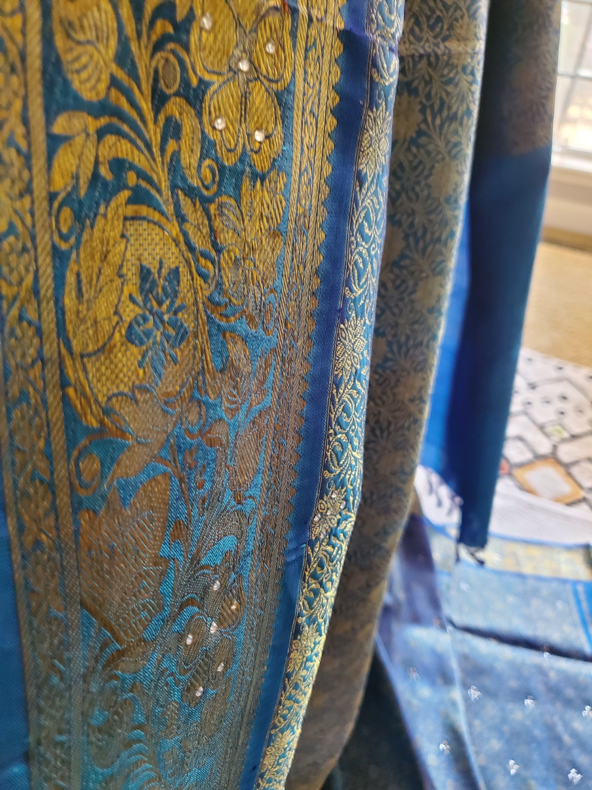 Women Pure Silk Brocade Stonework Kanjivaram Saree Designer Party Wedding Festiv