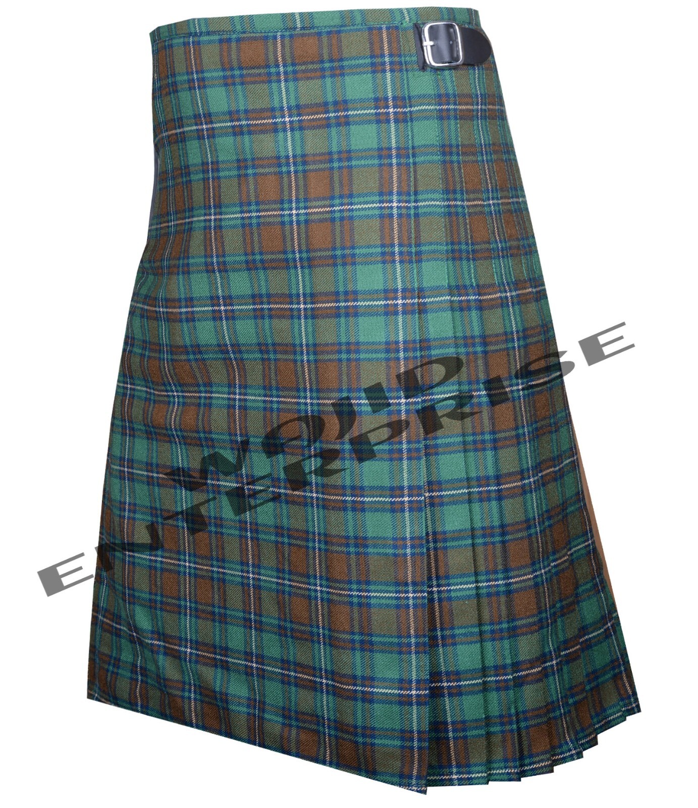 Scottish Traditional Kilt County Kerry Tartan 8 YARD KILT Custom Size Men’s Kilt