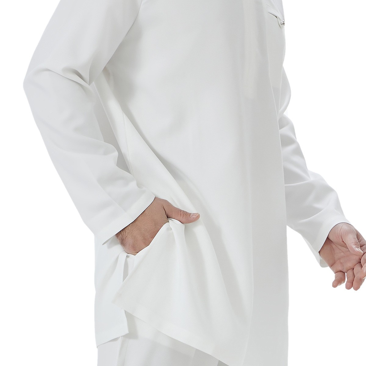 Muslim Men Saudi Top Long Pants Abaya Dubai Kaftan Outfits Dishdasha Jubba Thoub