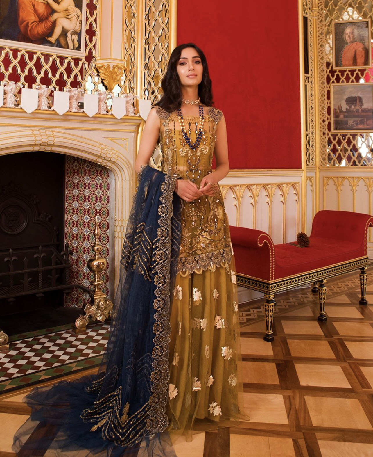 New! Designer Saira Rizwan 3 piece Indian Pakistani women sharara dress desi