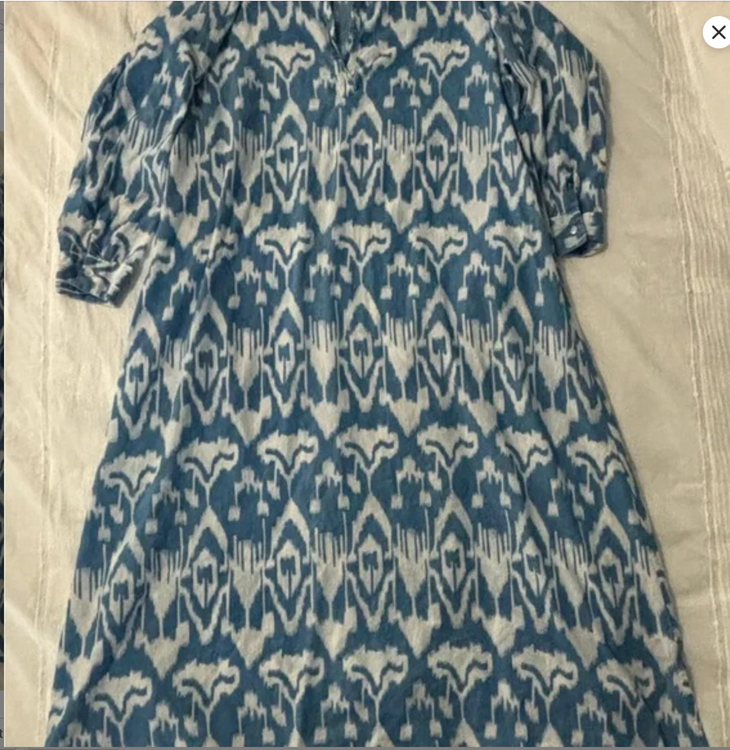Livro Classic Kurta blue ikat size XL