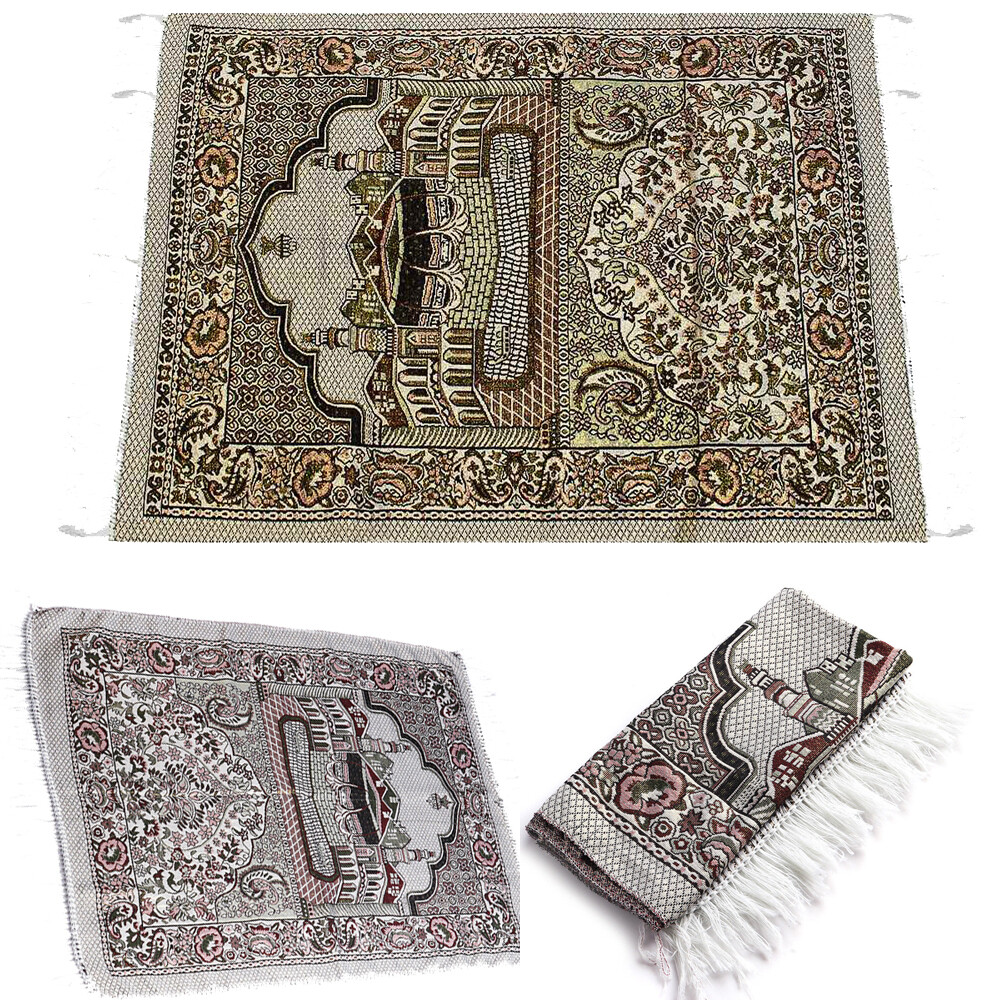Turkish Islamic Prayer Rug Salat Musallah Sejadah Carpet Muslim Janamaza Mat Rug