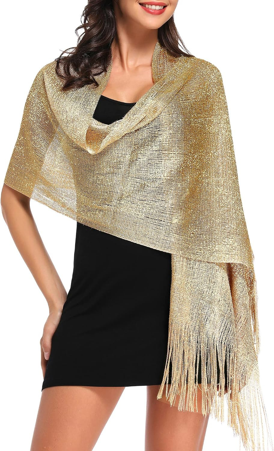 Sparkling Metallic Shawls and Wraps for Evening Party/Wedding/Formal Dresses (Wi