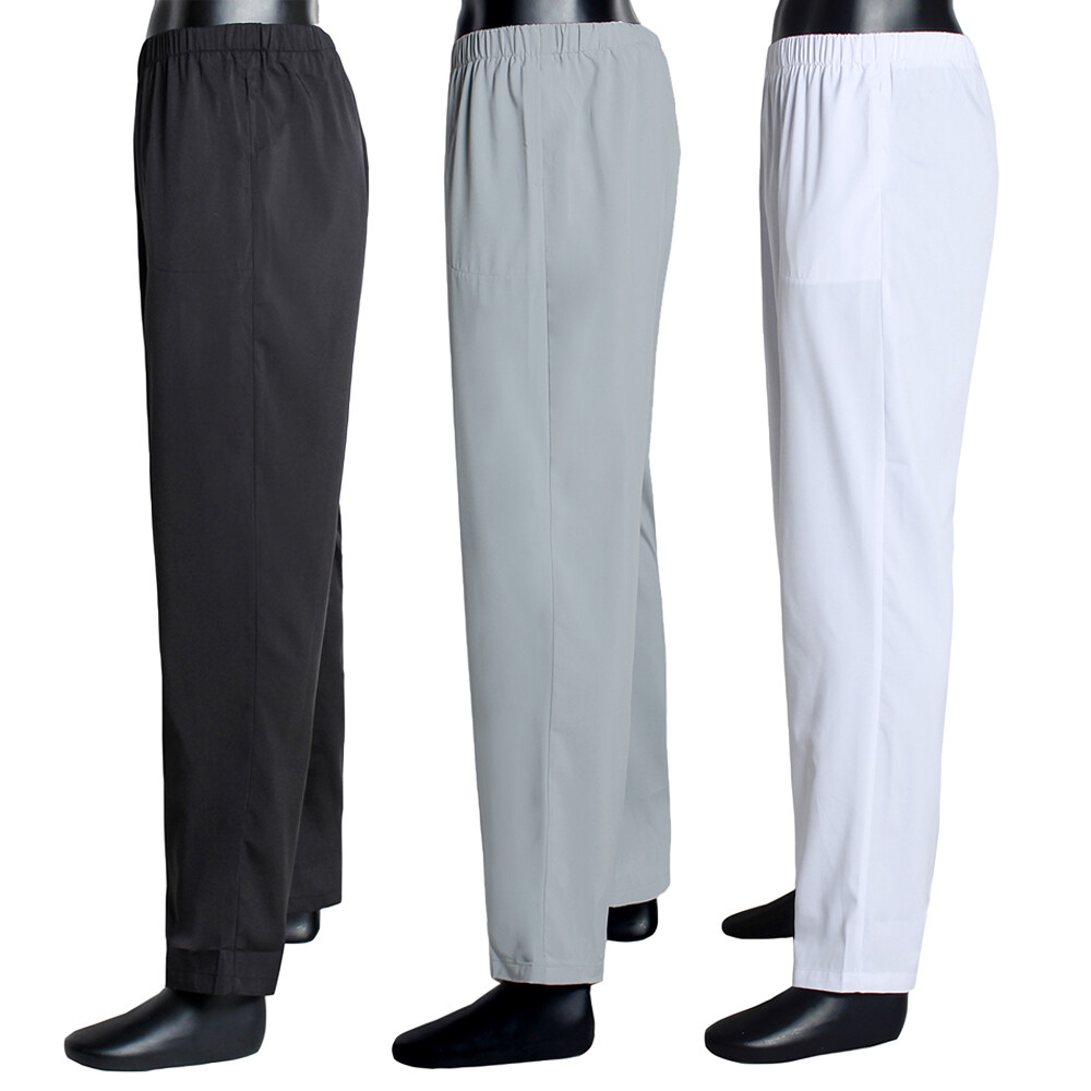 Men’s Muslim Islamic Clothing Casual Thobe Pants Trousers Pockets Pajamas Wear