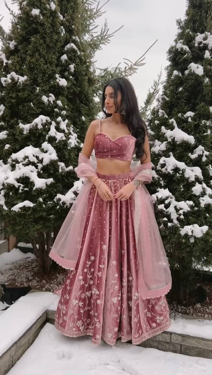 Premium Designer Japan Satin Lehenga Choli With Net Dupatta For Wedding