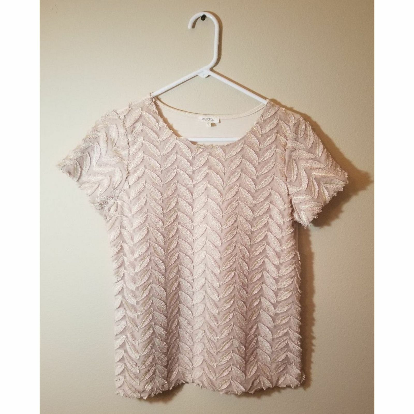 Weston Women Blouse Beige Gold Size M