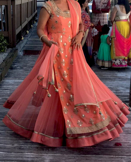 Indian Anarkali Dress Wedding Engagement Garba