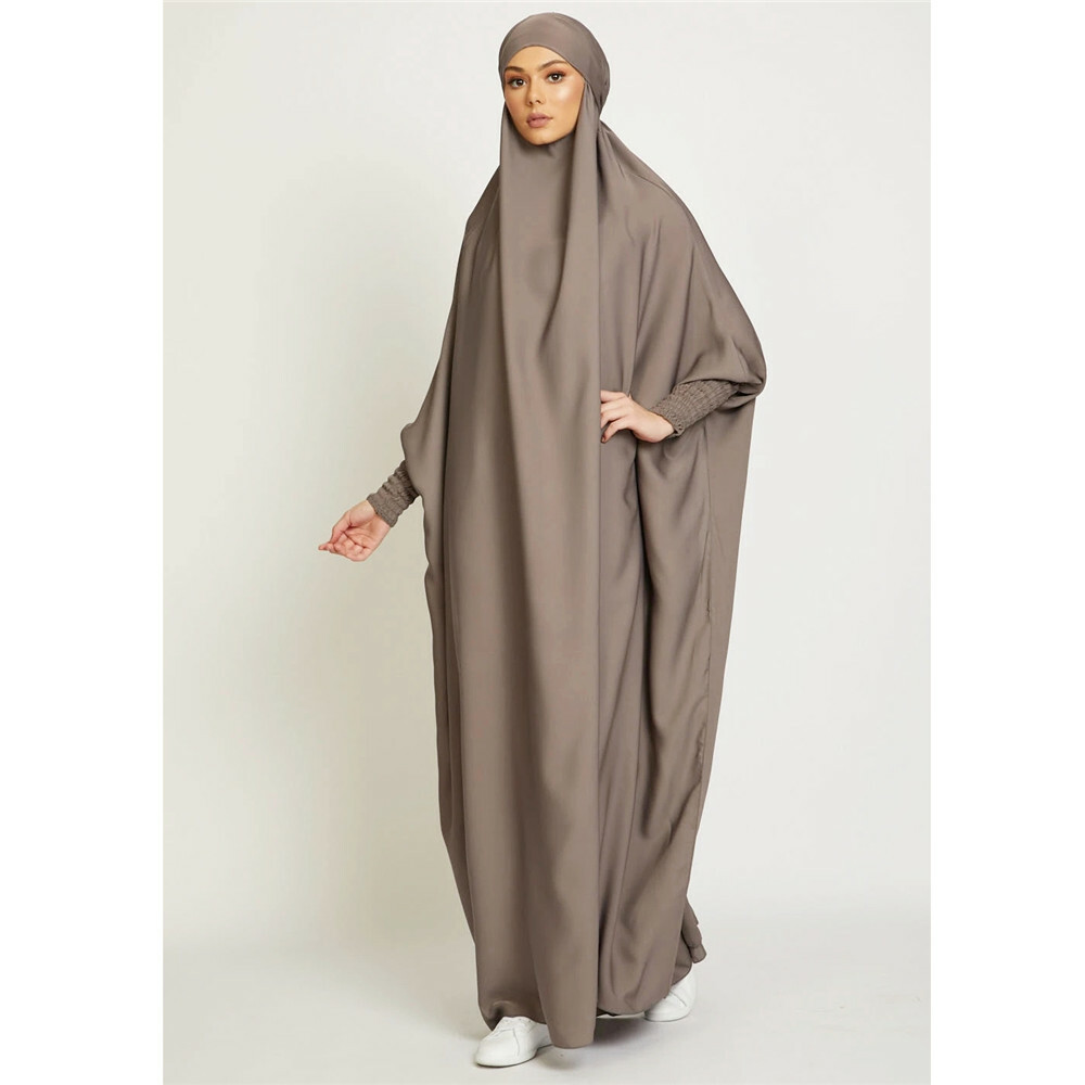 Overhead Muslim Women Long Dress Caftan Islamic Abaya Kaftan Burqa Khimar Robe