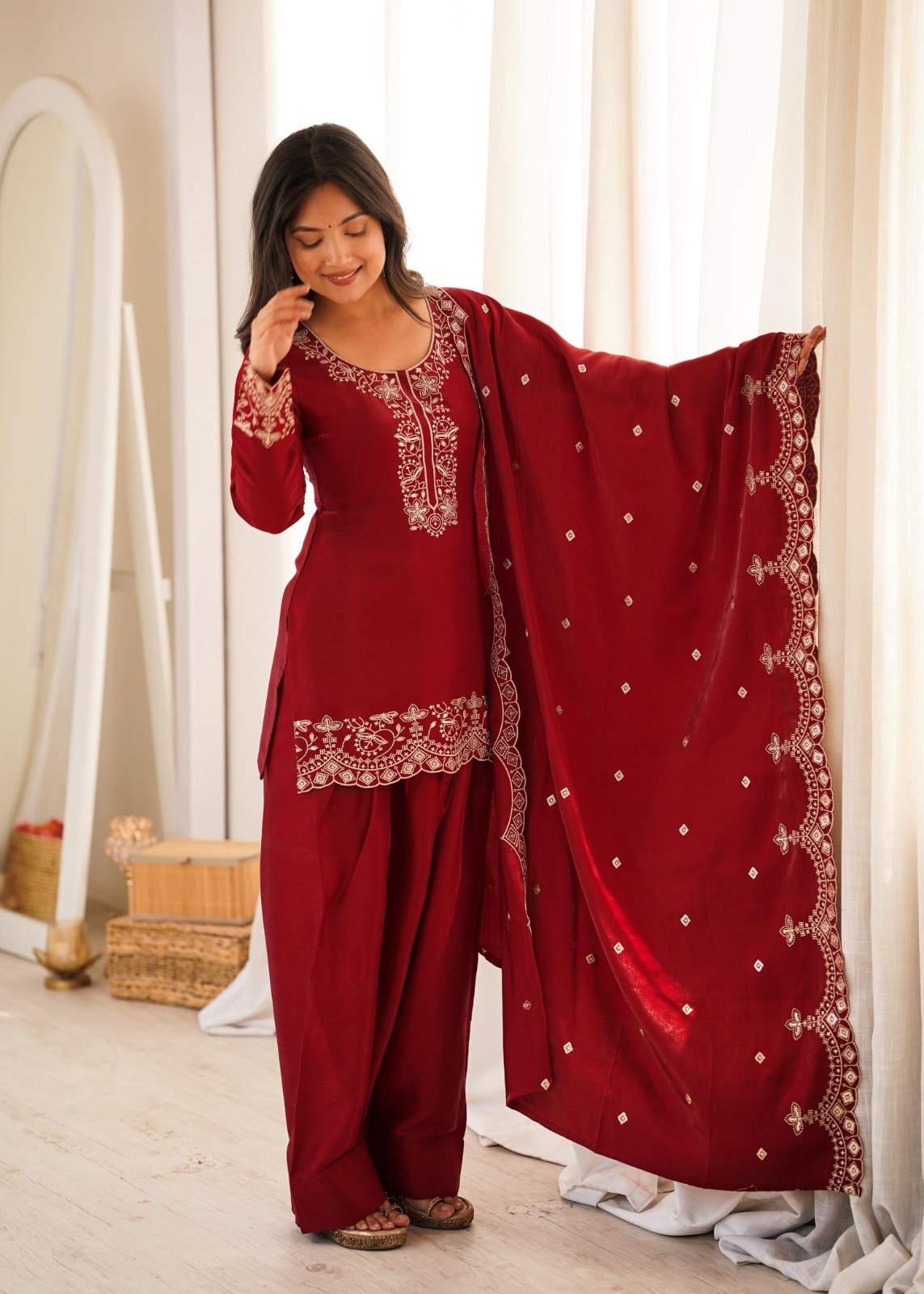 3 PIECE PAKISTANI DESIGNER FARSHI SHALWAR SUIT WEDDING PARTY WEAR WOMEN EID