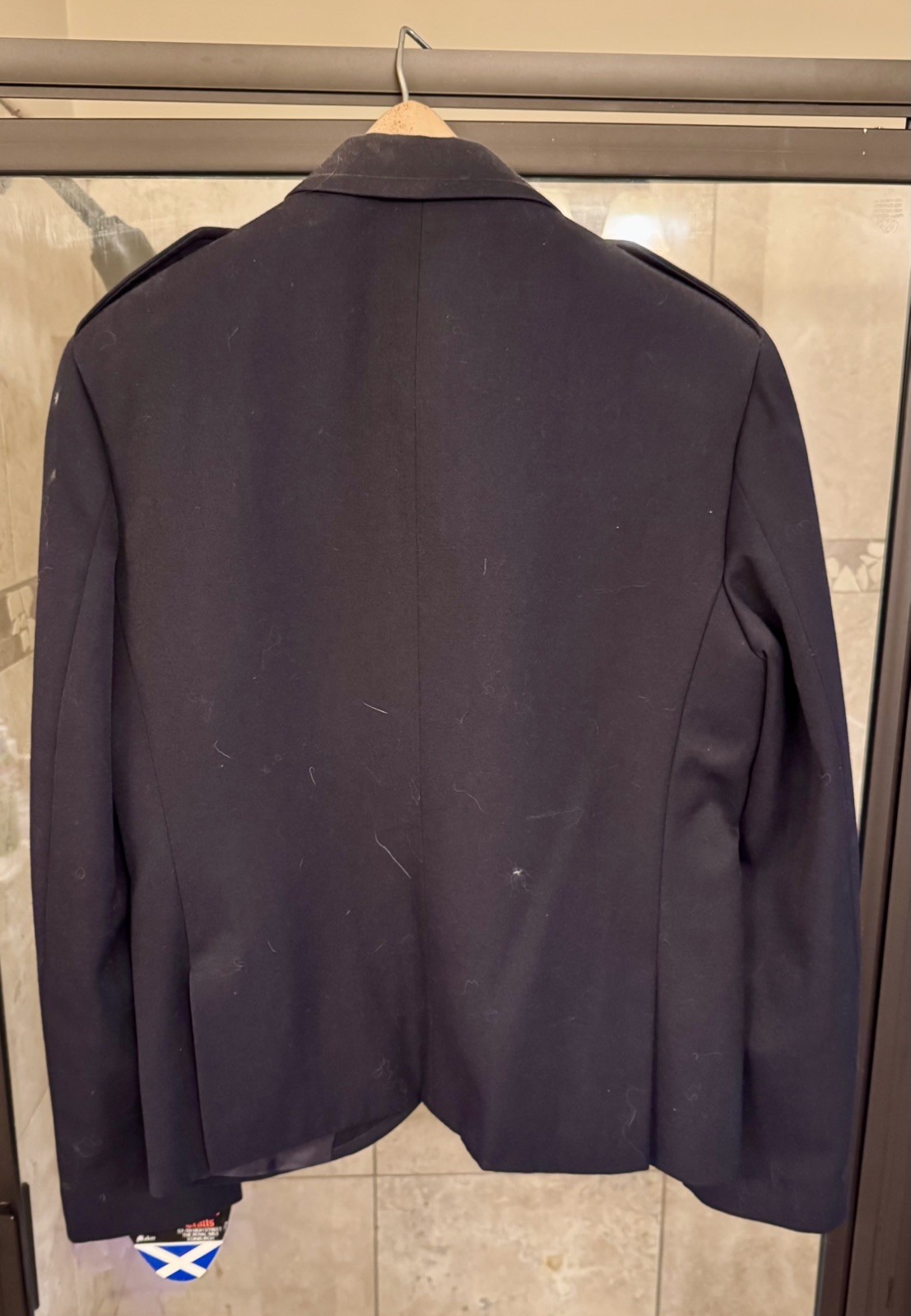 Geoffrey Tailor Highland Crafts Wool Jacket Mens Scotland Square Buttons (42L)