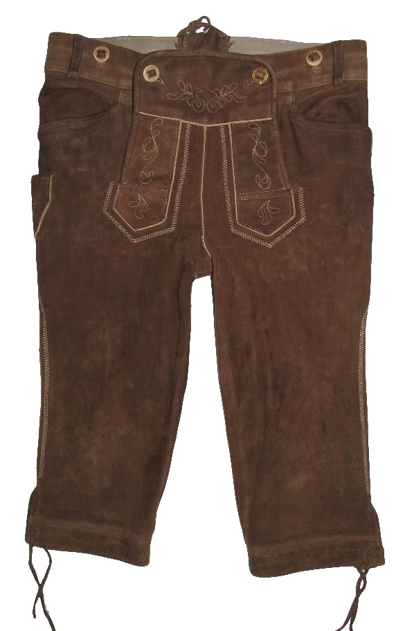 Spieth & Wensky – Lederhosen / Trachten Knee Breeches In Brown Size 44