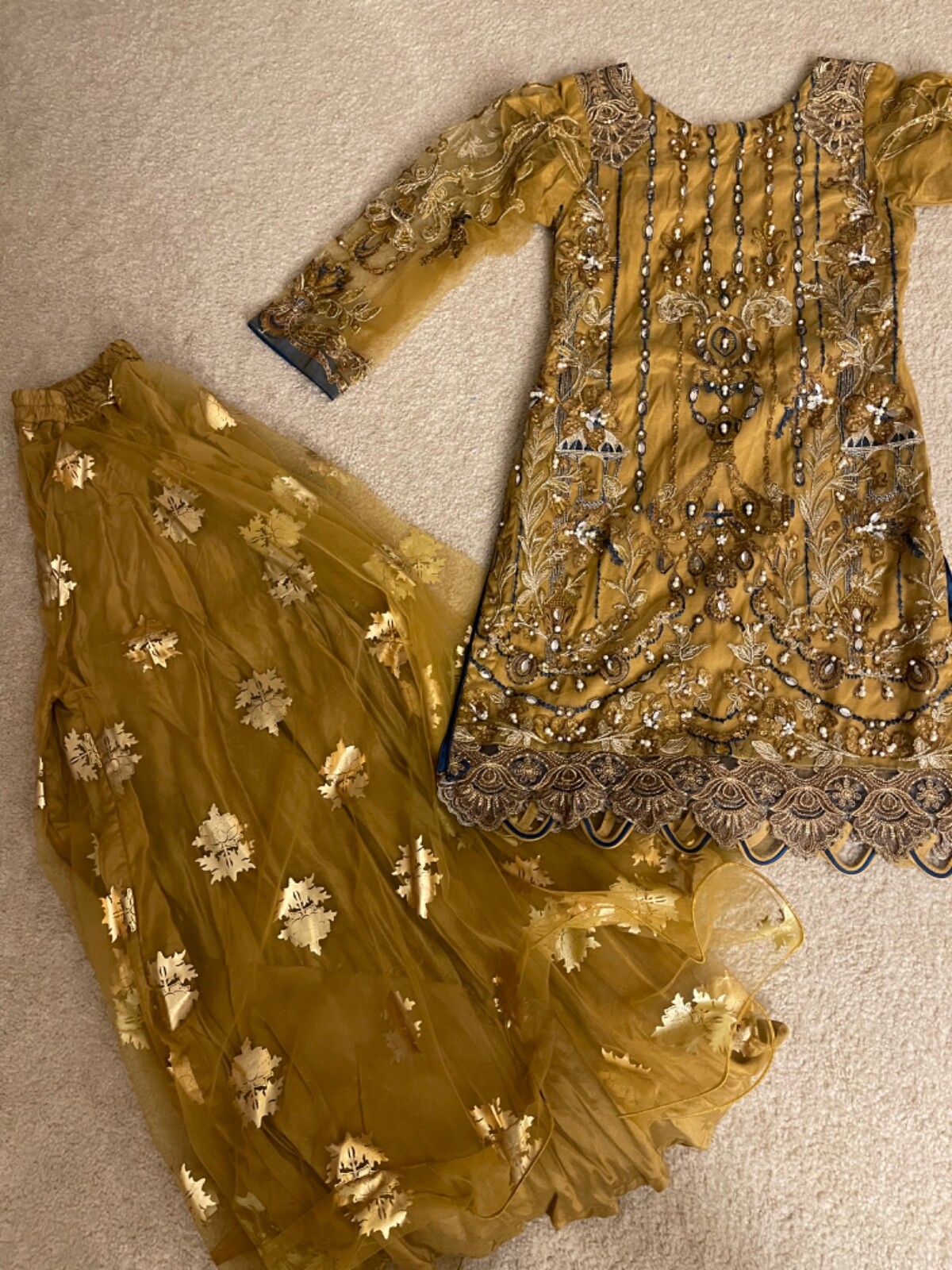 New! Designer Saira Rizwan 3 piece Indian Pakistani women sharara dress desi