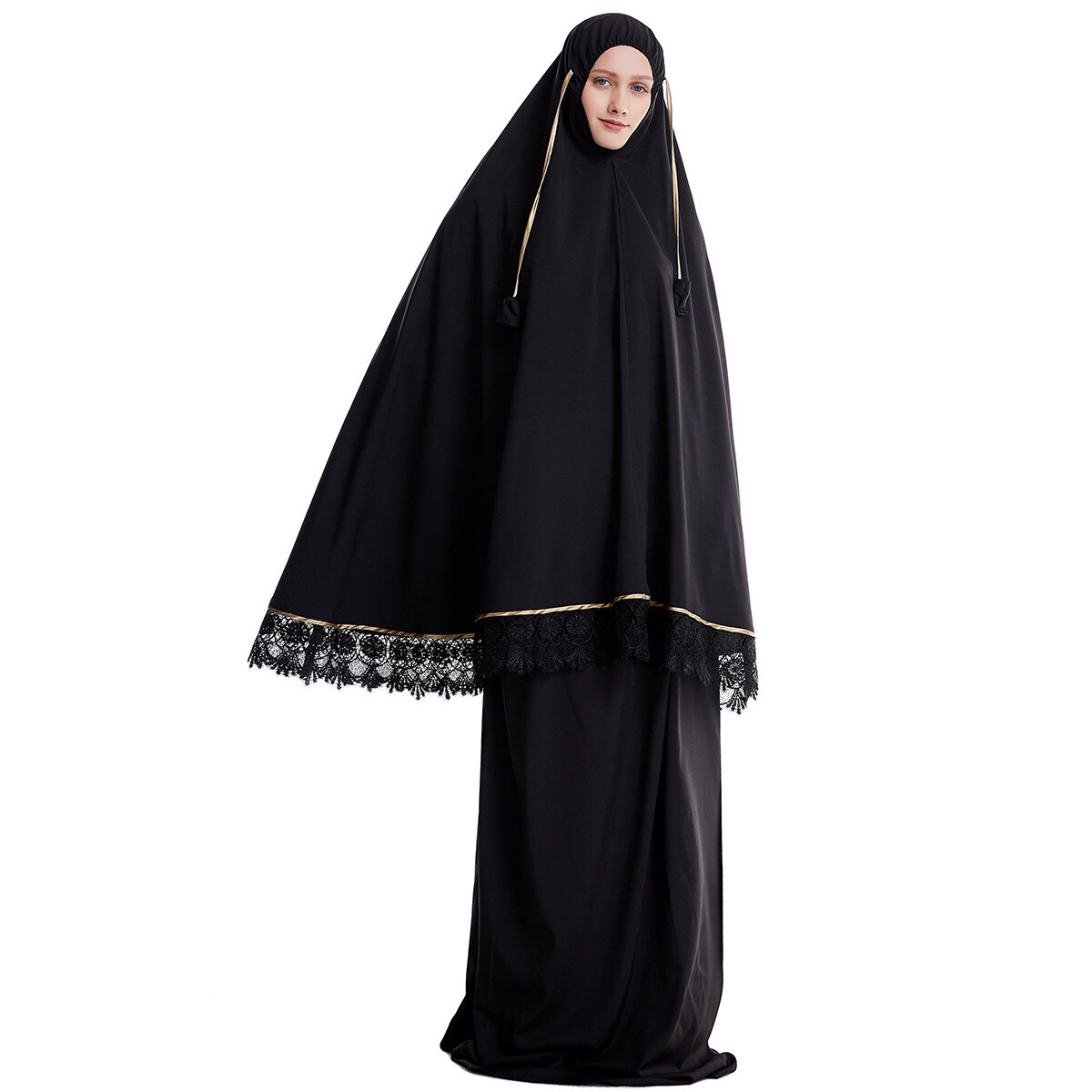 Muslim Abaya Women Overhead Khimar Hijab Dress Skirt Islamic Niqab Burka Kaftan