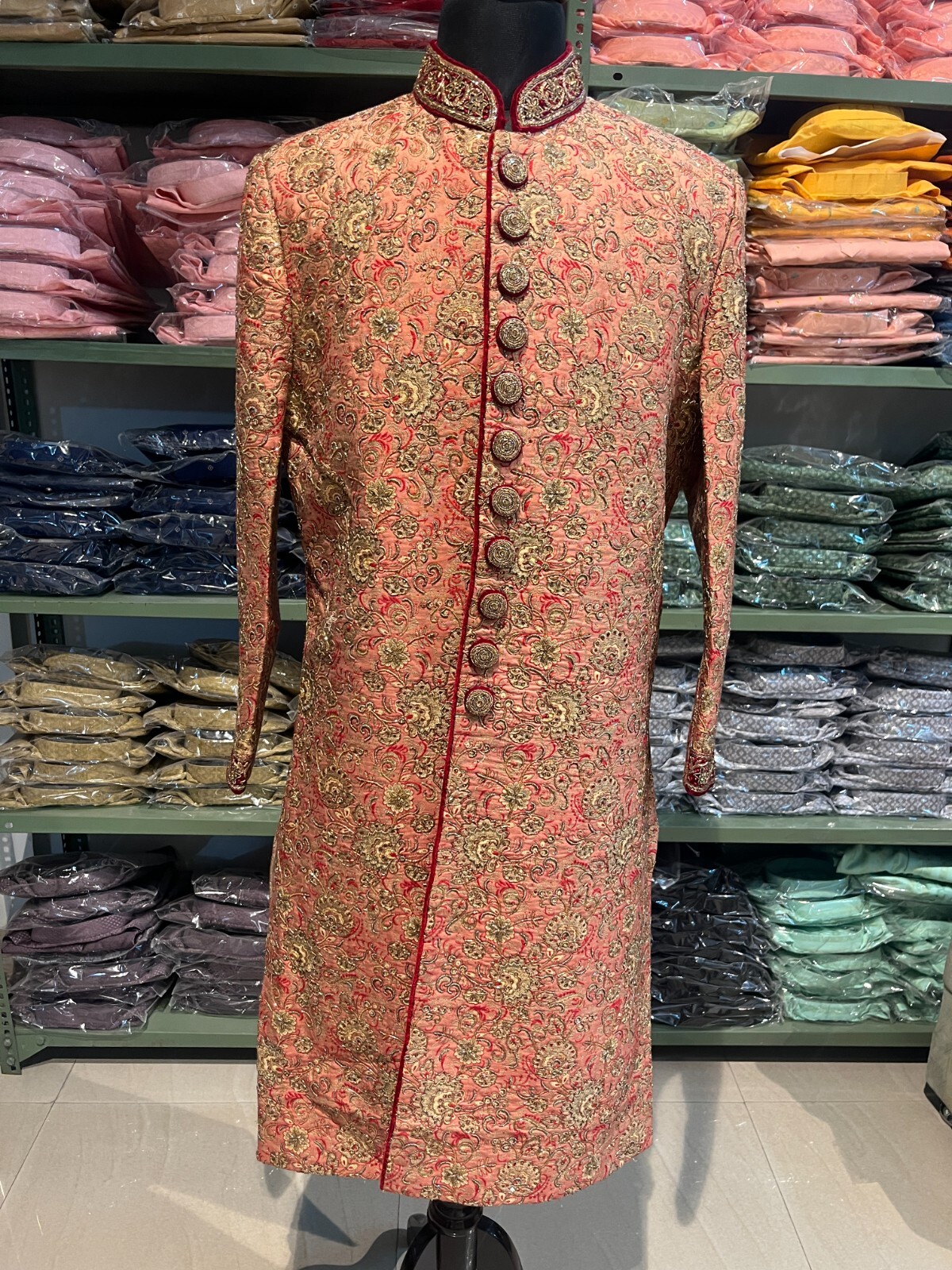 Sherwani For Men Indian Pakistani Wedding Dress Handwork Wedding Dress