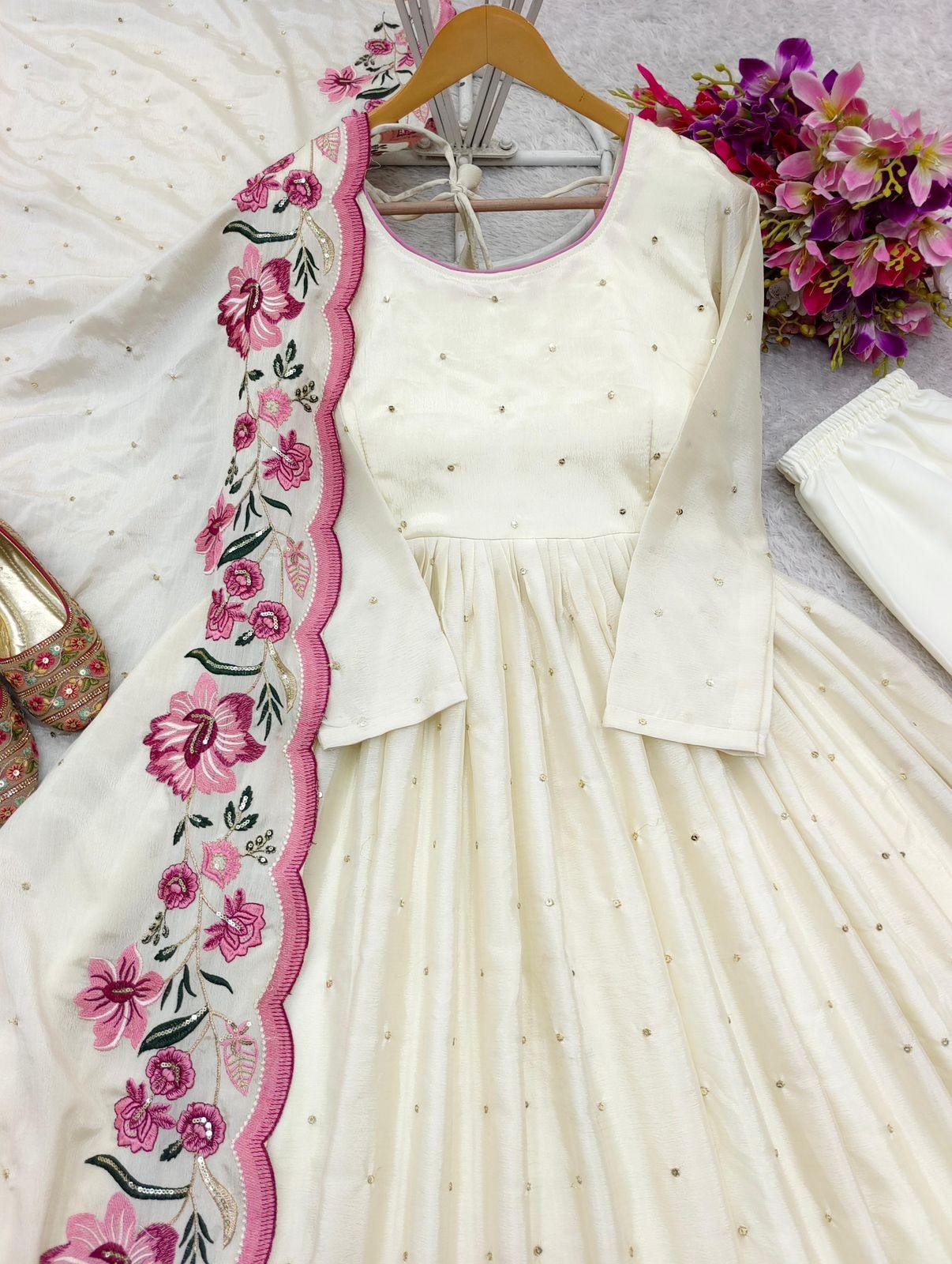 GOWN SALWAR KAMEEZ PAKISTANI INDIAN WEDDING PARTY WEAR DRESS BOLLYWOOD SUIT NEW