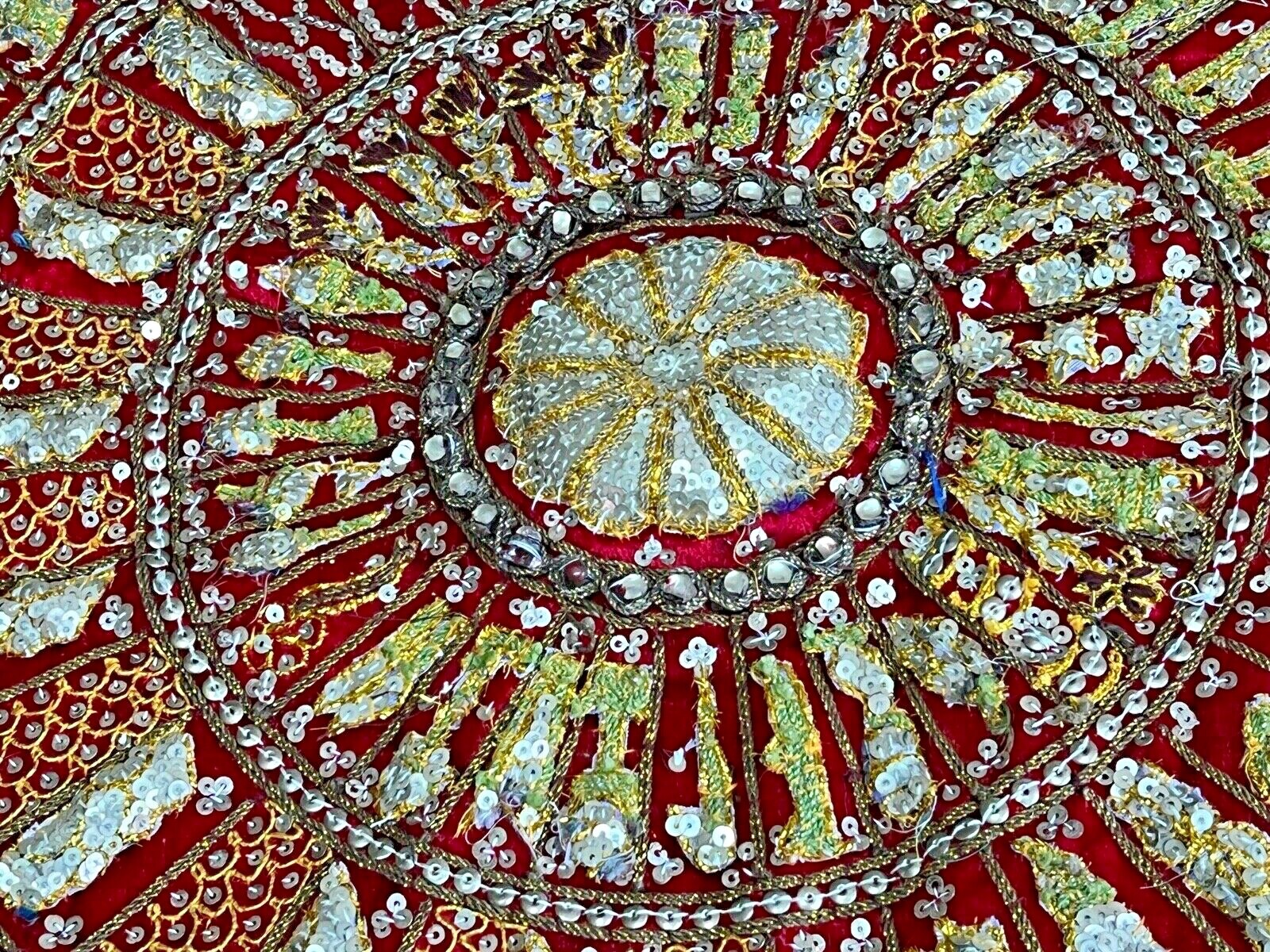 Spectacular Vintage Embroidered Wall hanging from Thailand
