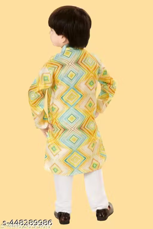 BOYS ETHNIC KURTA & PYJAMA SET Ready To Wear kurta set Without Dupatta