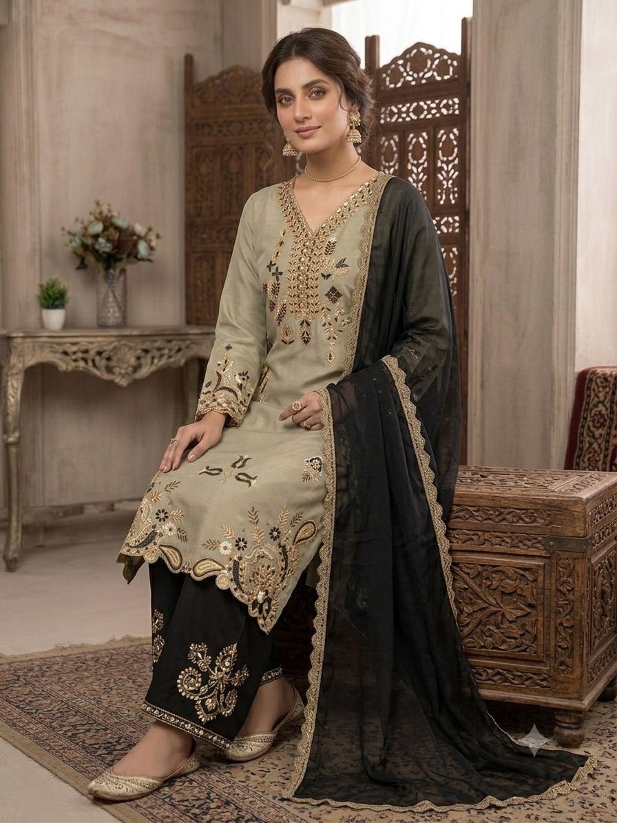 SHARARA PLAZOO SUIT PARTY WEAR PAKISTANI WEDDING SALWAR KAMEEZ PALAZOO SUIT