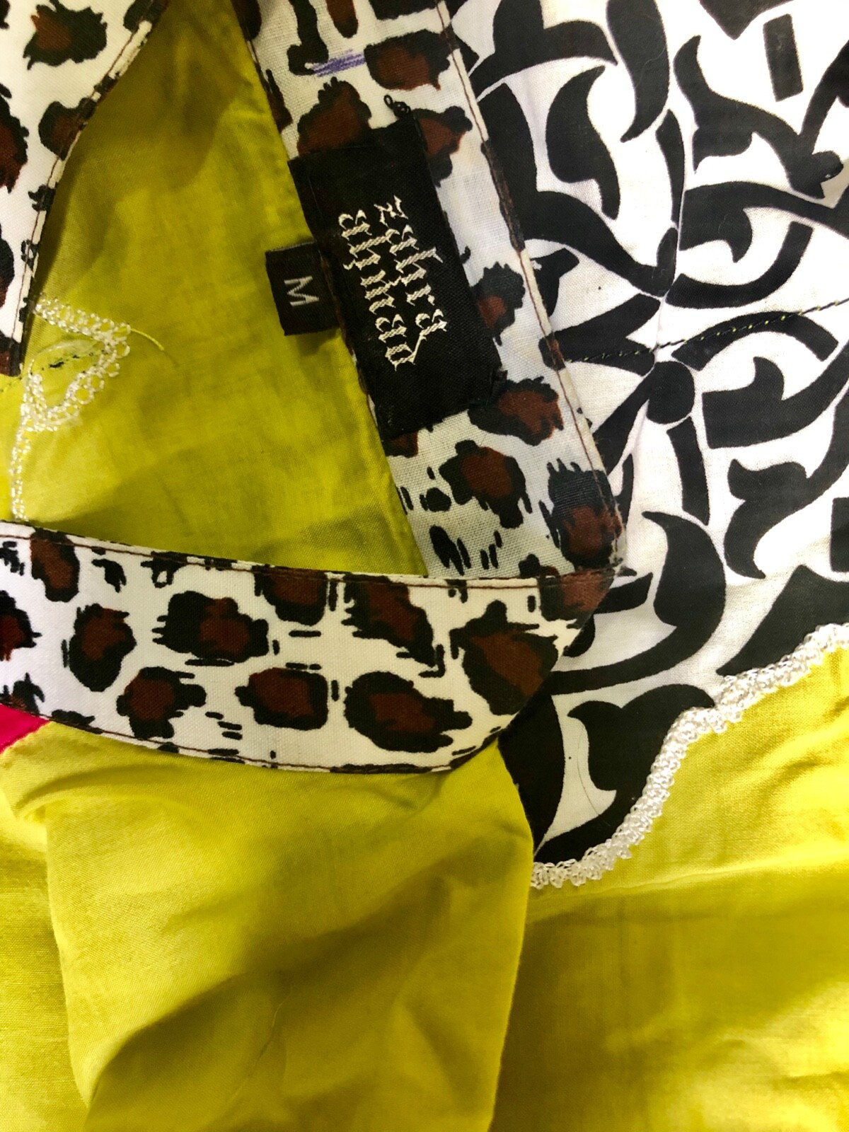 Pakistani Zahra Ahmad Bright Green Cotton Kurta with Zebra prints (Eid Sale)