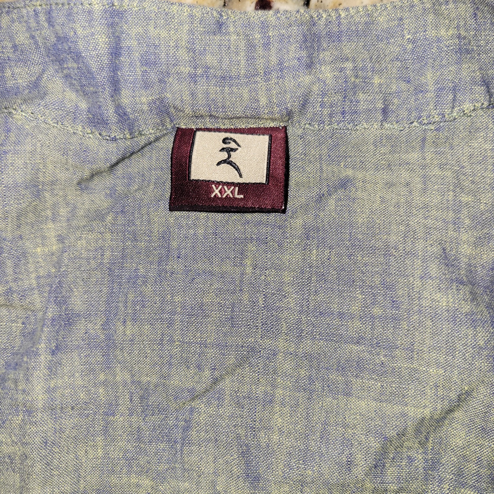Ray-ethnic Blue Green Striped Womens’s XXL Kurta Traditional Button Front Tunic