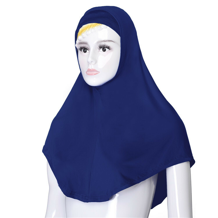 One Piece Women Muslim Hijab Khimar Turban Amira Prayer Islamic Shawls Headscarf