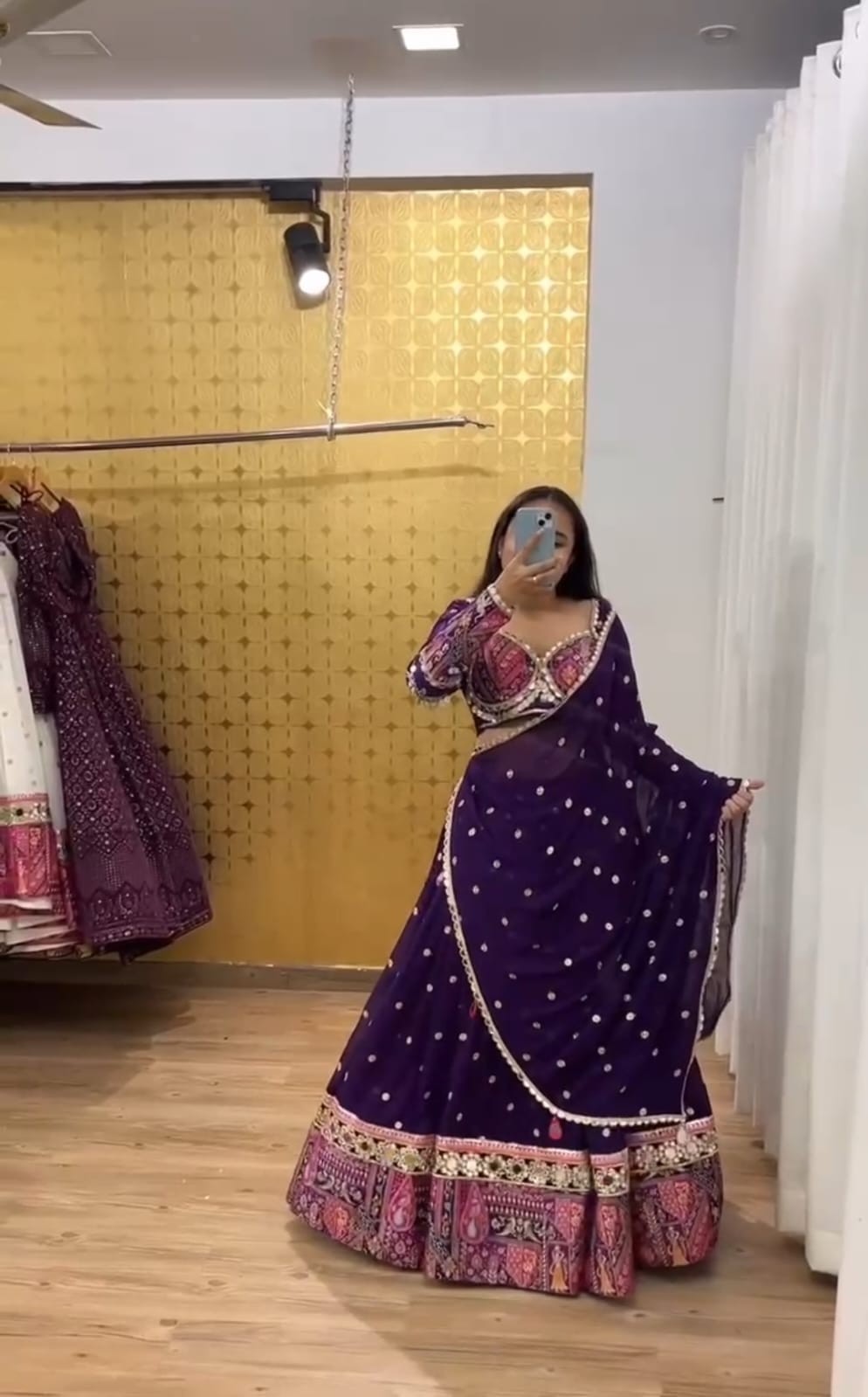 LEHENGA CHOLI INDIAN BOLLYWOOD WEDDING PARTY PAKISTANI WEAR READYMADE