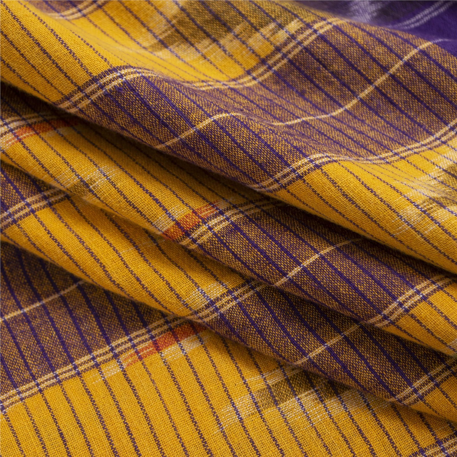 Sanskriti Vintage Sambalpuri Ikat Saree Handwoven Pure Cotton Sari Yellow Fabric