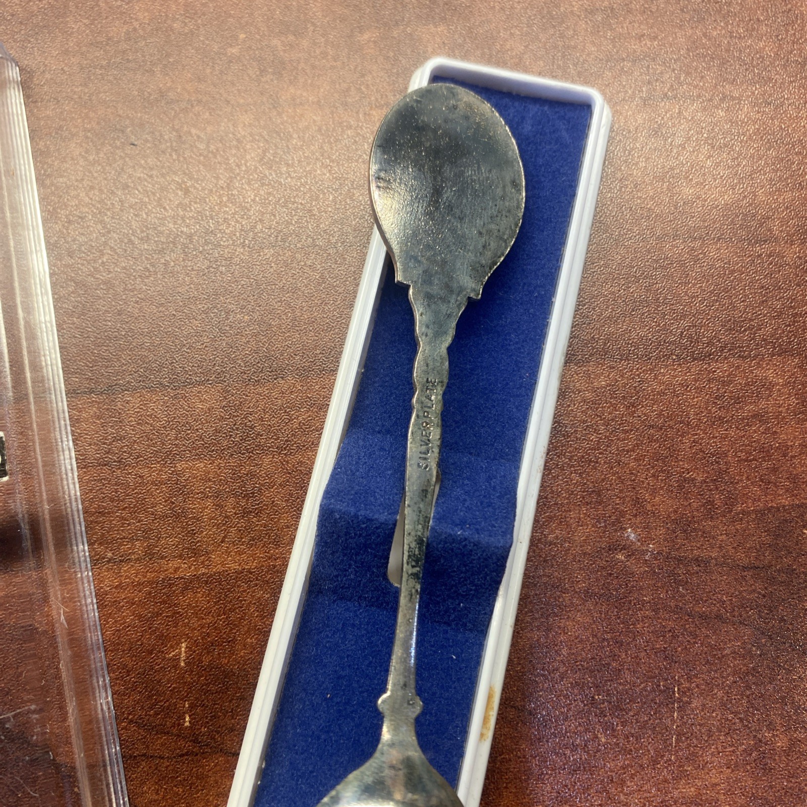 Man in Kilt w/ Bagpipes Vtg Souvenir Collector Spoon 4.5″ Silver Plated