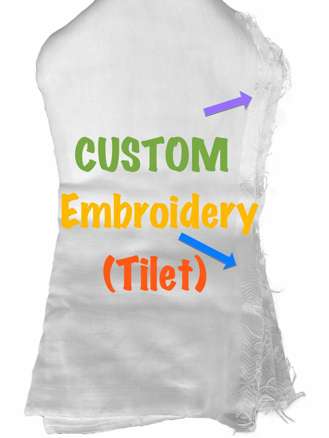 Ethiopian Eritrean Traditional Large Gabi with Custom Color Embroidery