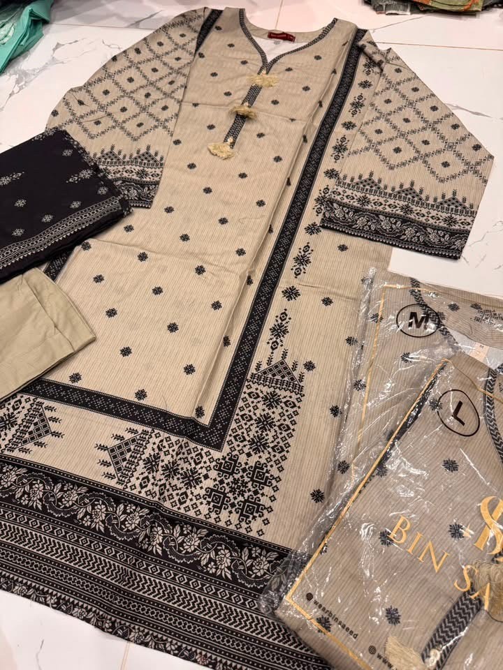 Bin Saeed High Quality lawn fabric | Ready To Wear 3pc