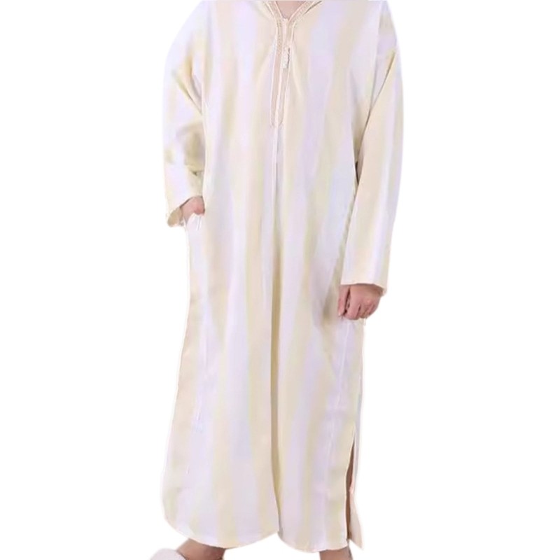 Man Muslims Clothing Hoodie Muslims Robe Kaftan Arabic Middle East Jubba Thobe