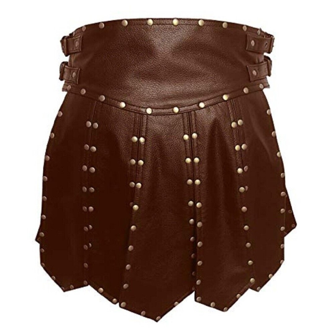 100% Pure Lamb Skin Leather Kilts For Men Unique And Classy Design