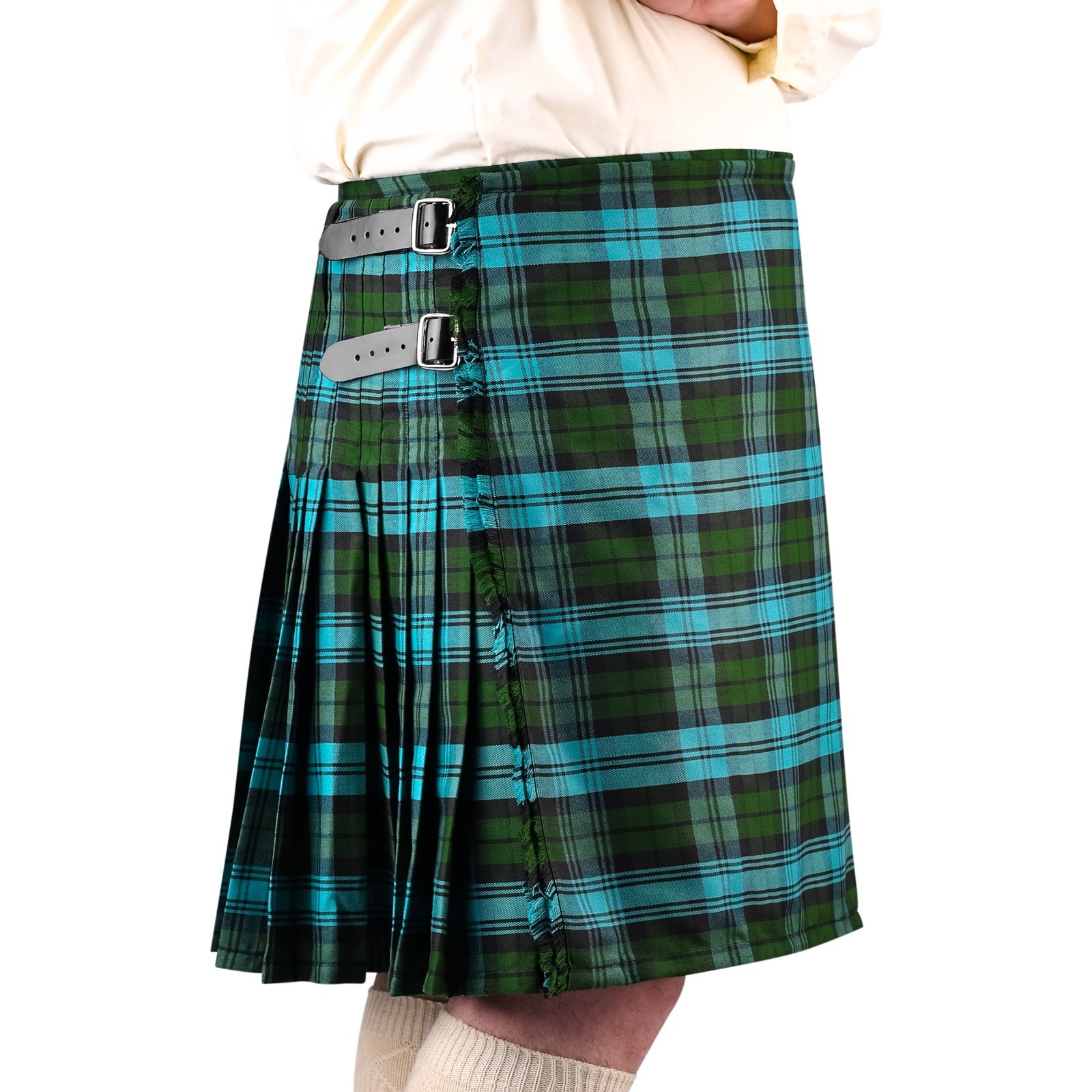 Kilt for Men I Scottish Tartan Kilt Polyviscose 8 Yard Traditional Mens Kilt