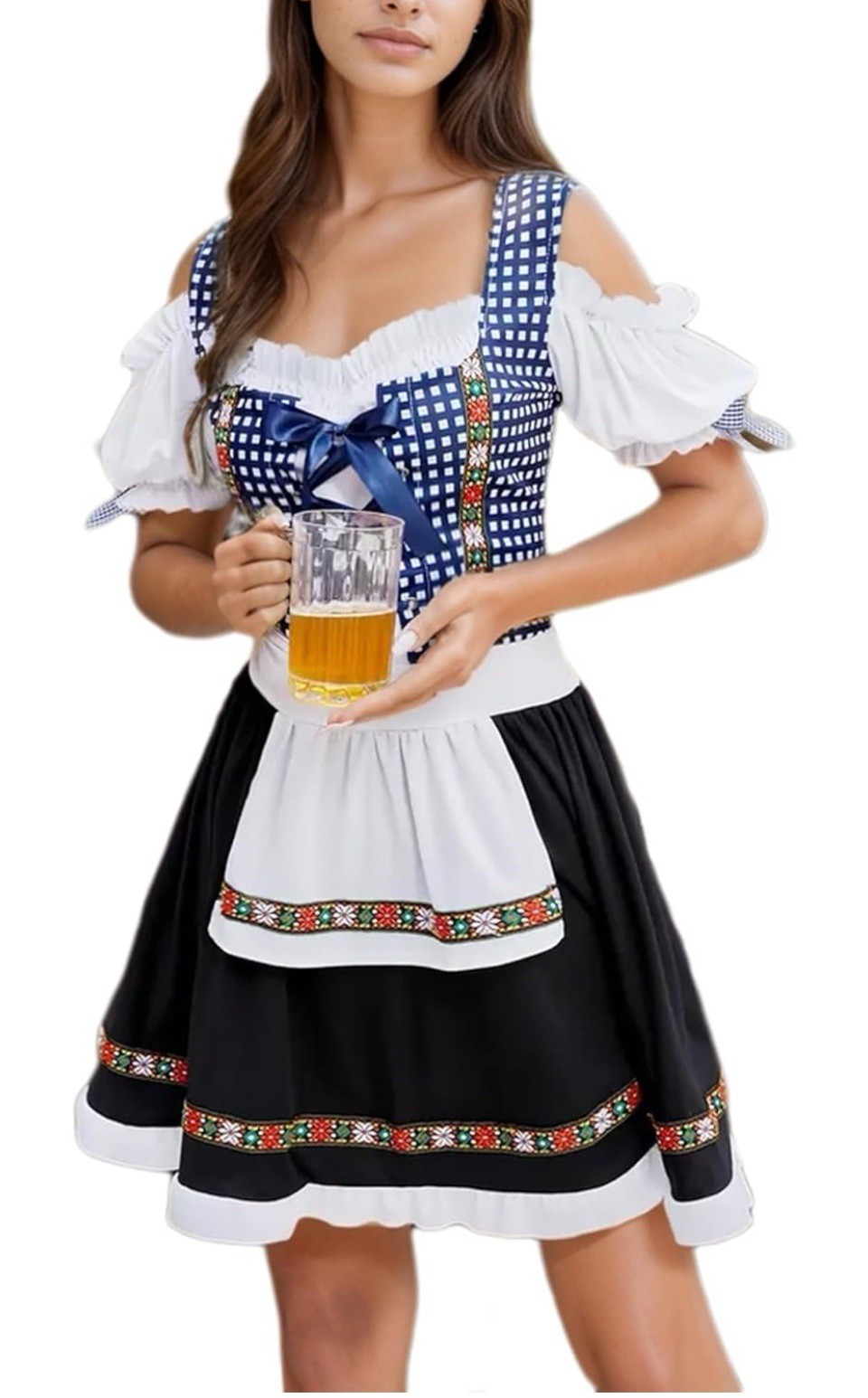 Oktoberfest Dirndl Dress Beer Fest Bavarian German XXL Costume Cosplay Carnival