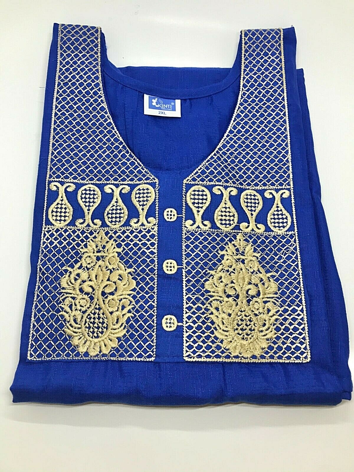 New Indian Pakistani Designer Embroidered Kurti with Mask XL Size 42 US Seller