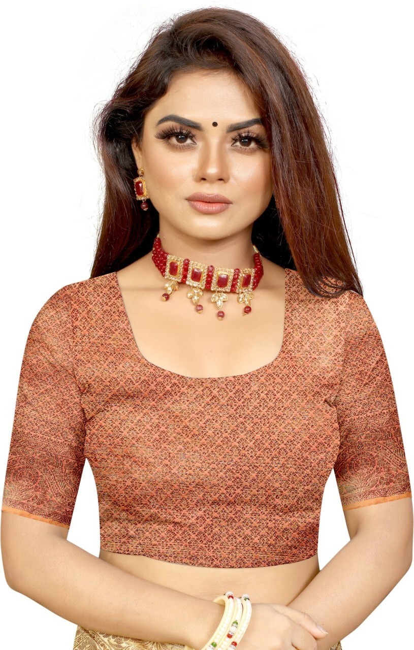Woven Kanjivaram Jacquard, Pure Silk Saree (Maroon)