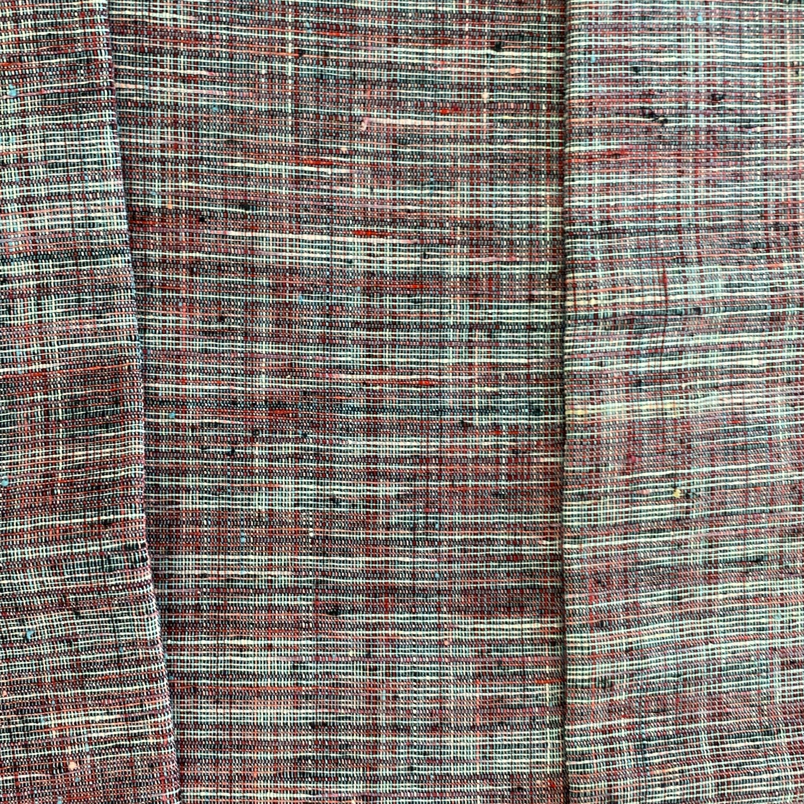 Japanese Vintage Kimono Nagoya Obi Cotton Purple Traditional Authentic 133x 11in