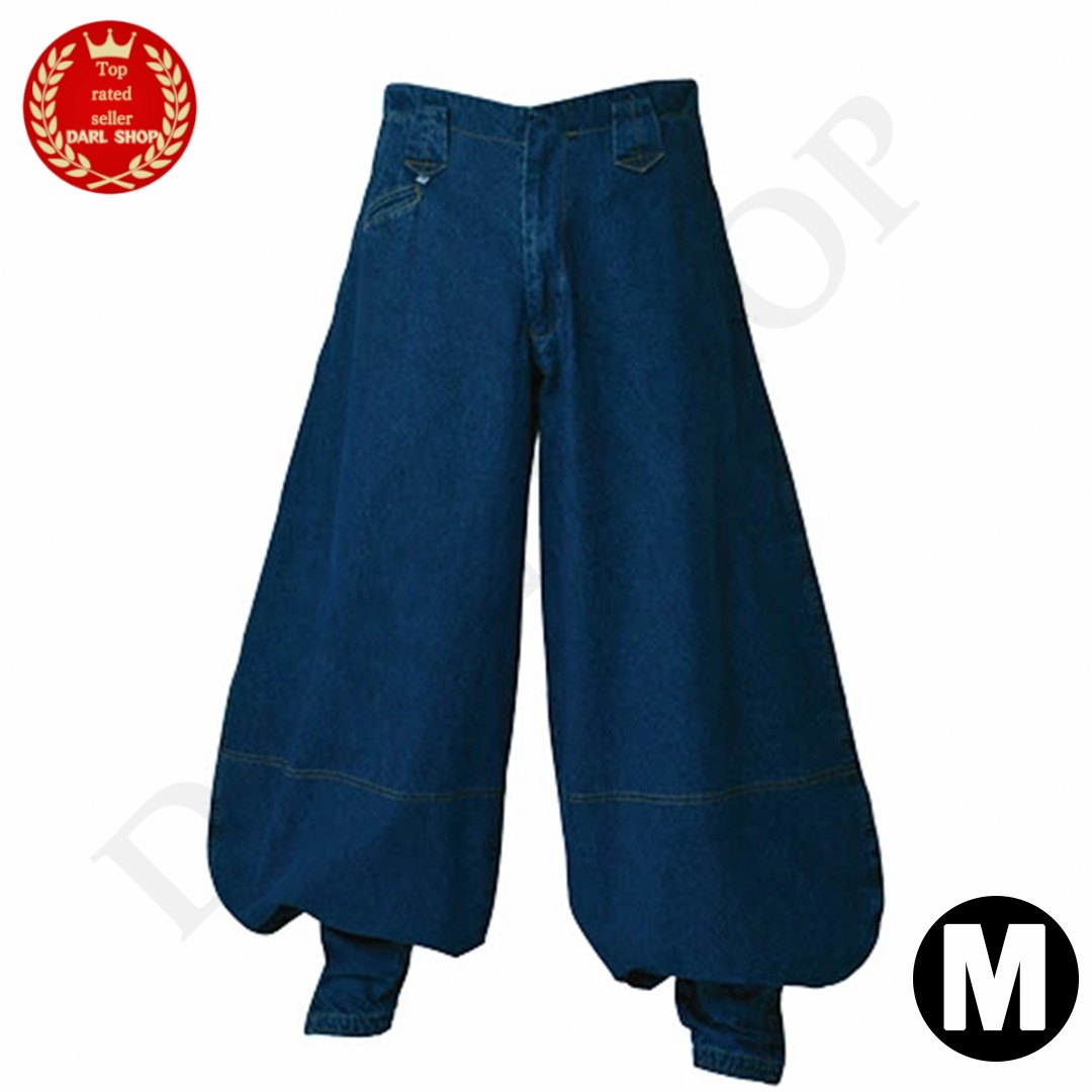 Nikkapokka Denim Japanese Workwear Ninja Style Baggy Pants 822 Shinmen Size M