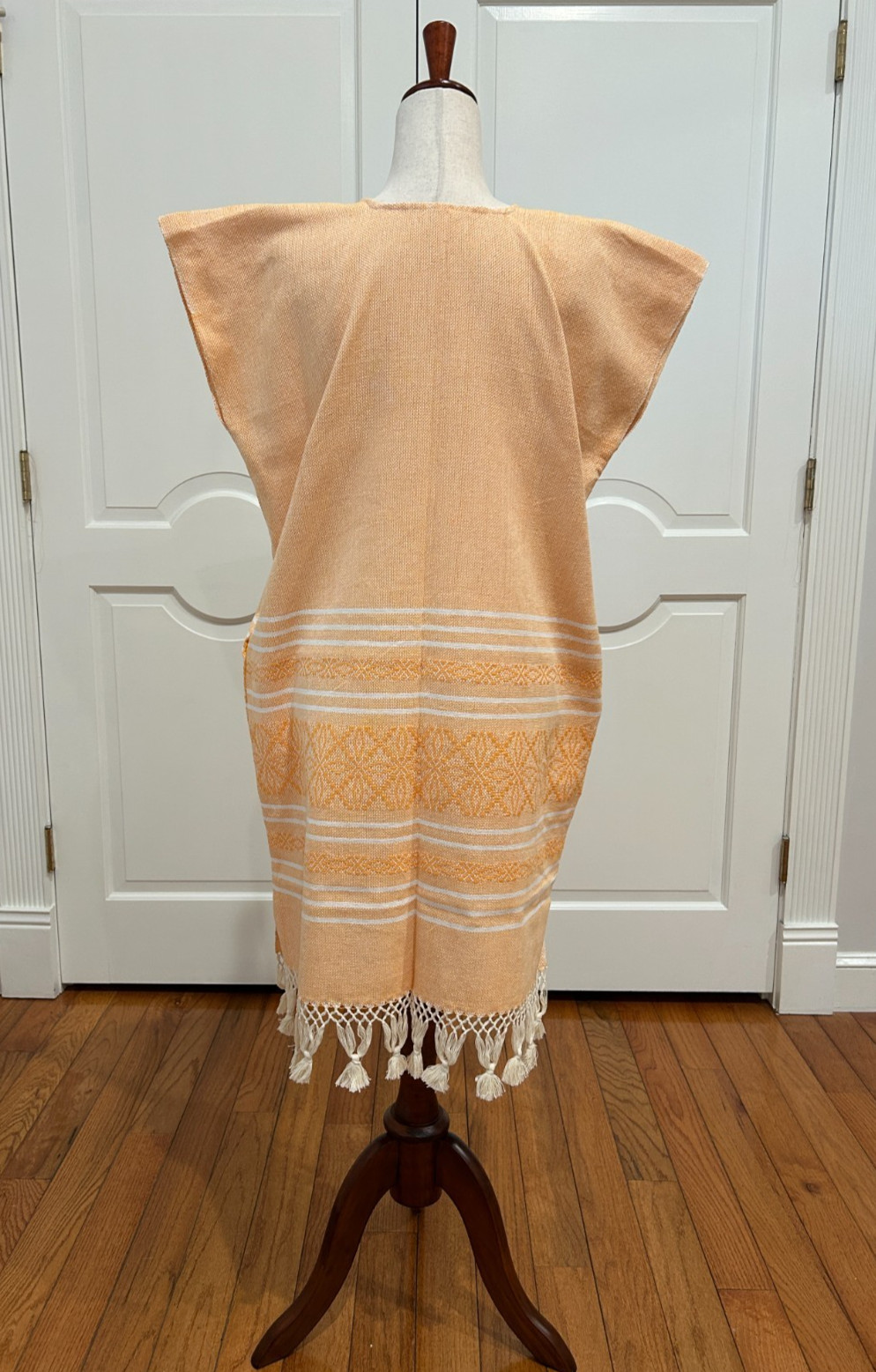 One of a Kind Pedal loom Mexican Dress with Pockets, Summer Dress! Huipil style!