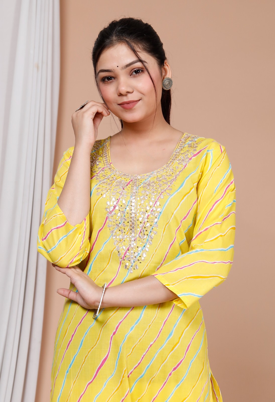Designer Kurti Cotton Fabric Long Kurti Gift for Women and Girls New Year