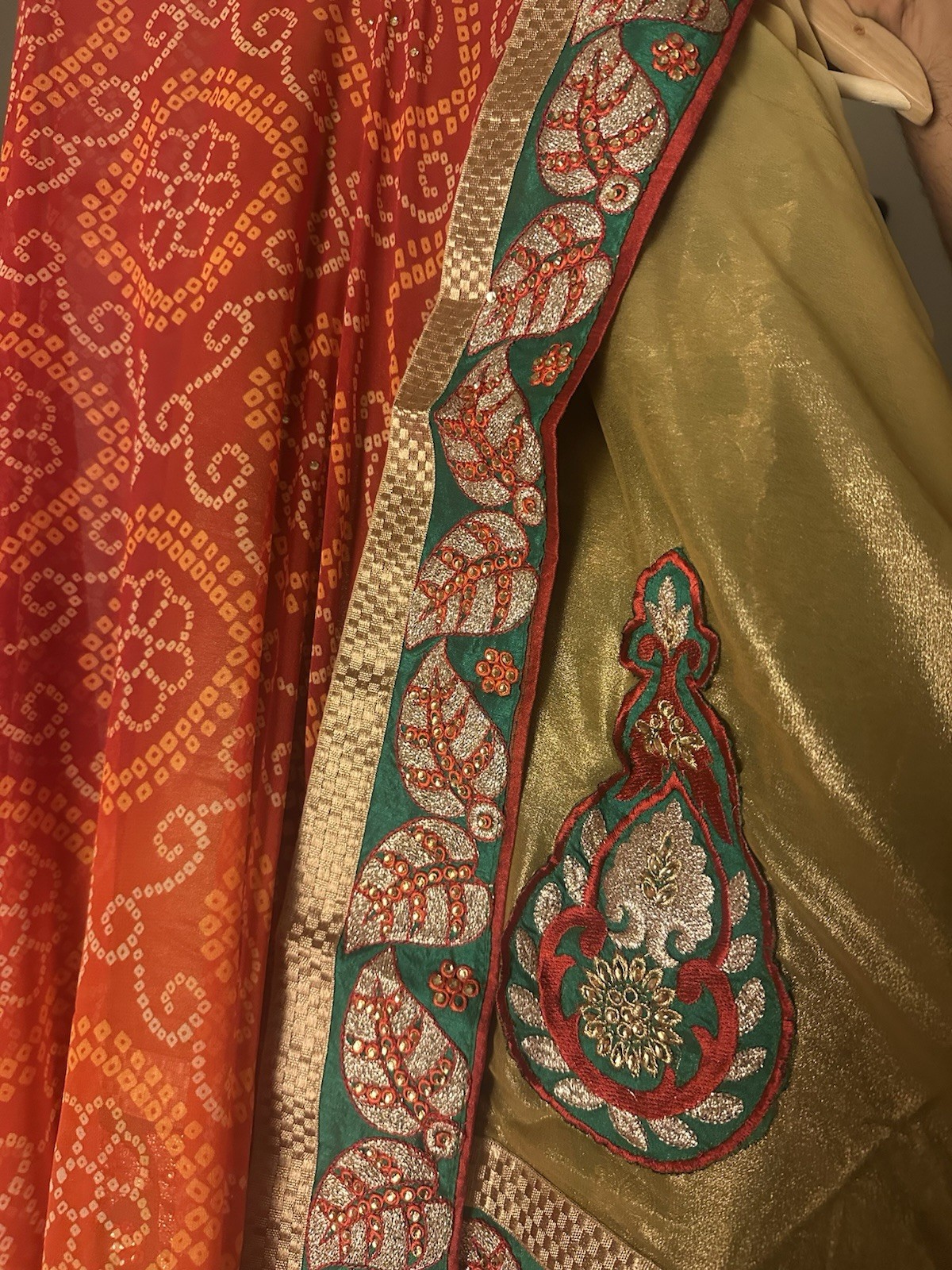 Indian Unstitched Chaffon Sari With Blouse- No Peti Coat- Beautiful Indian
