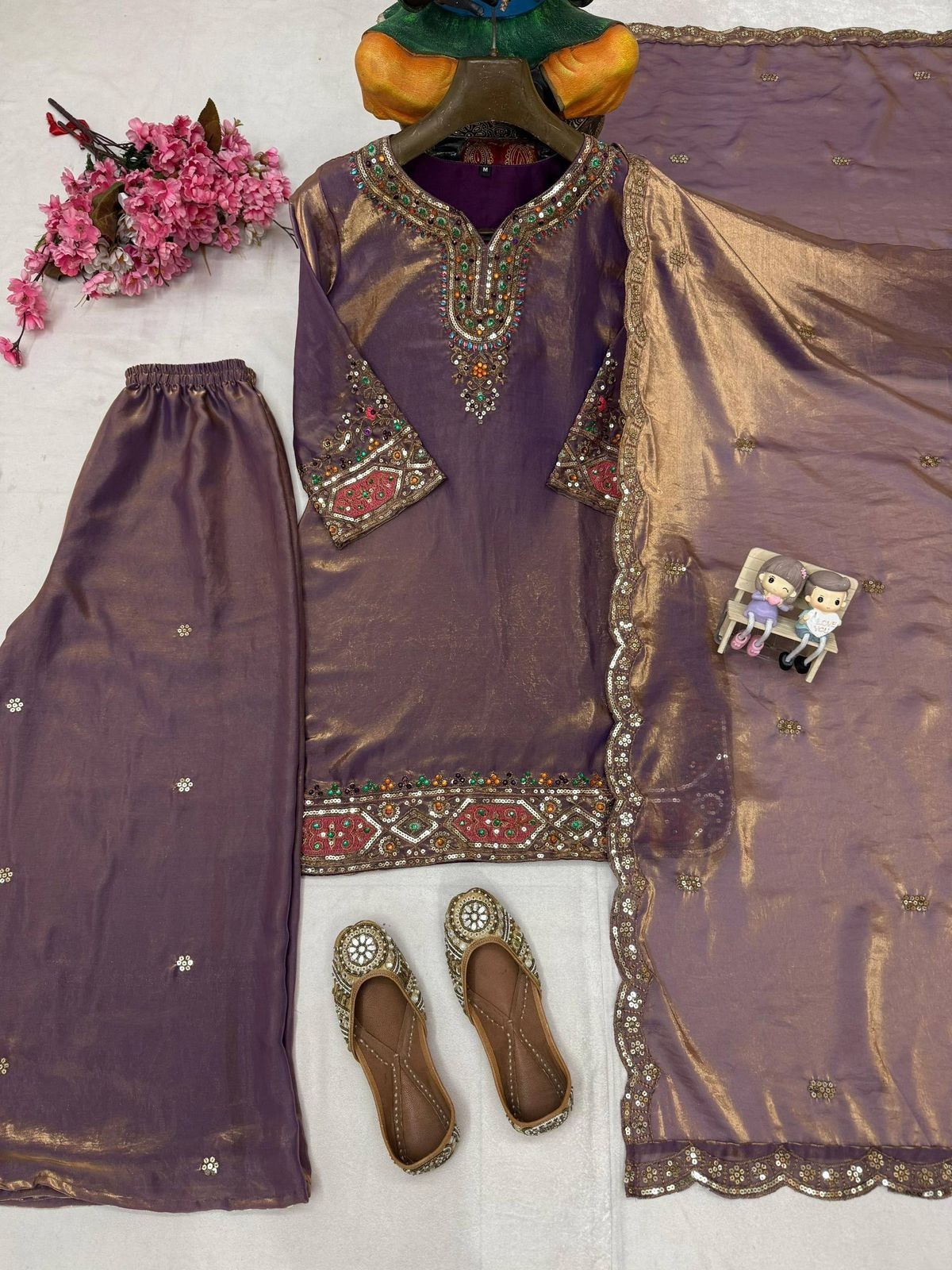 Designer Indian Pakistani kurti plazzo Bollywood Dress Party Wear Suit wedding