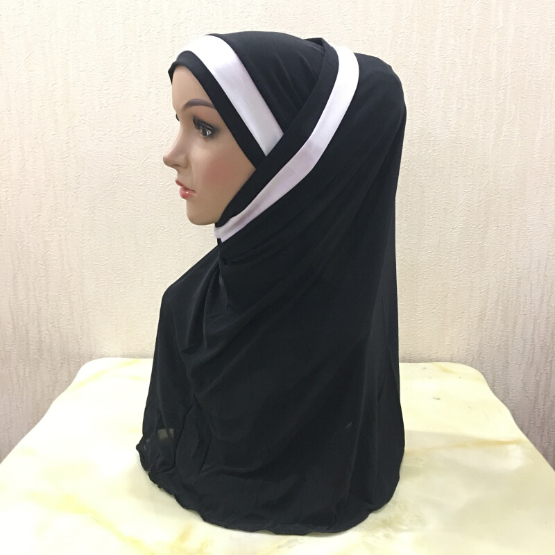 2 Piece Al Amira Hijab Islamic Prayer Hijabs Head Scarf Muslim Women Cap Shawls
