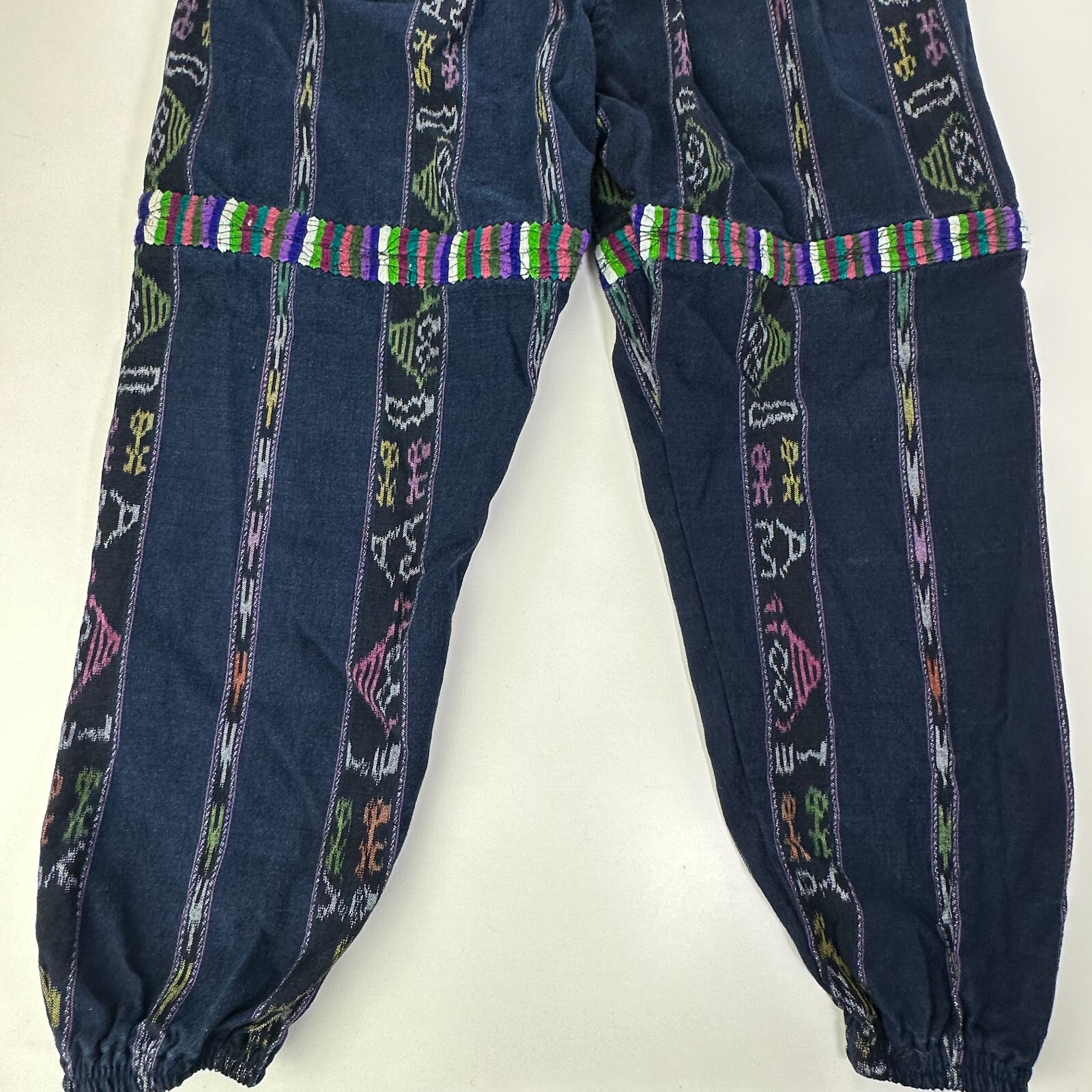 Vtg Romper Womens Small Huipil Embroider Floral Overalls Jumper Jumpsuit Boho