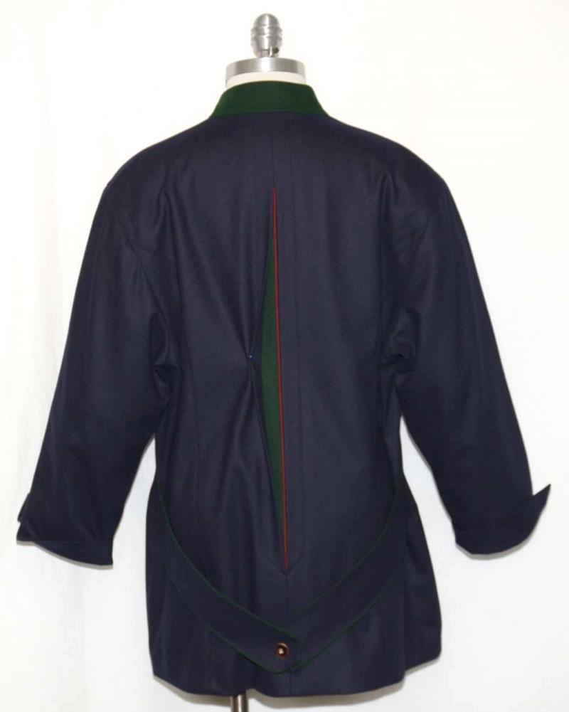 JULIUS LANG ~ BLUE Boiled WOOL German Hunting WINTER Sport Dress JACKET 42 16 L