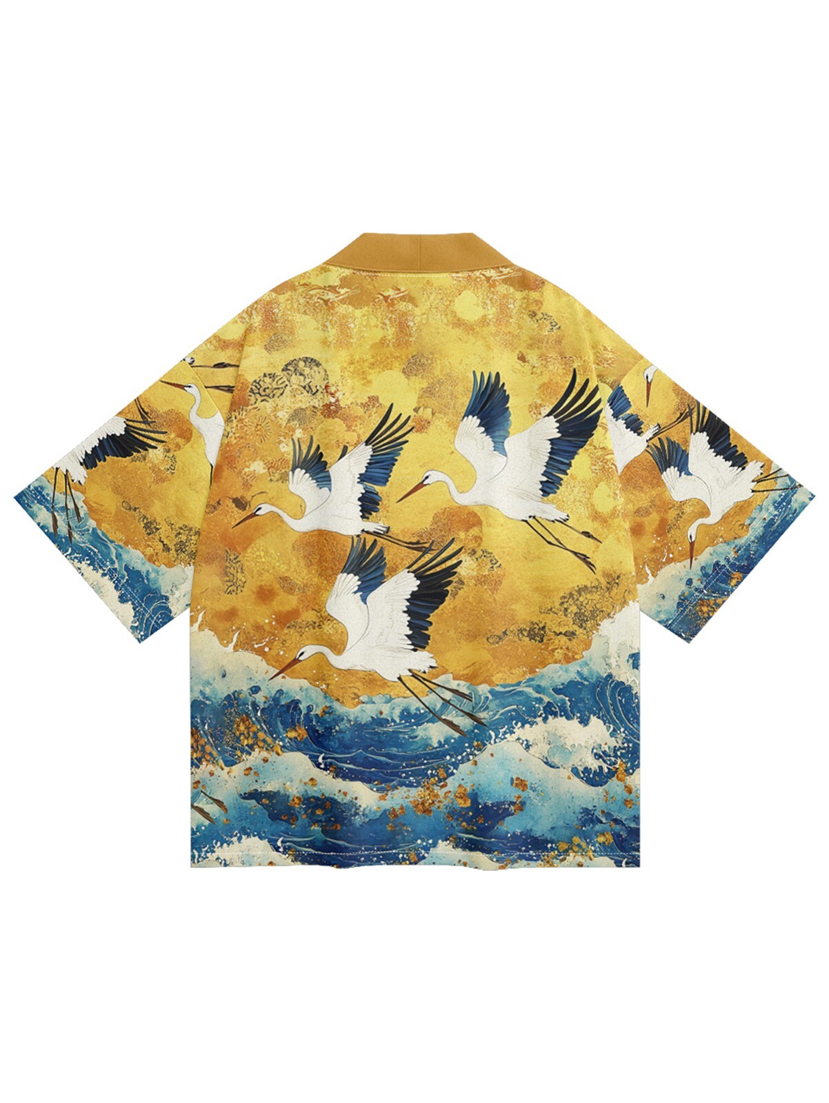 Niepce Men’s Japanese Streetwear Kimono Lightweight Printed Cardigan