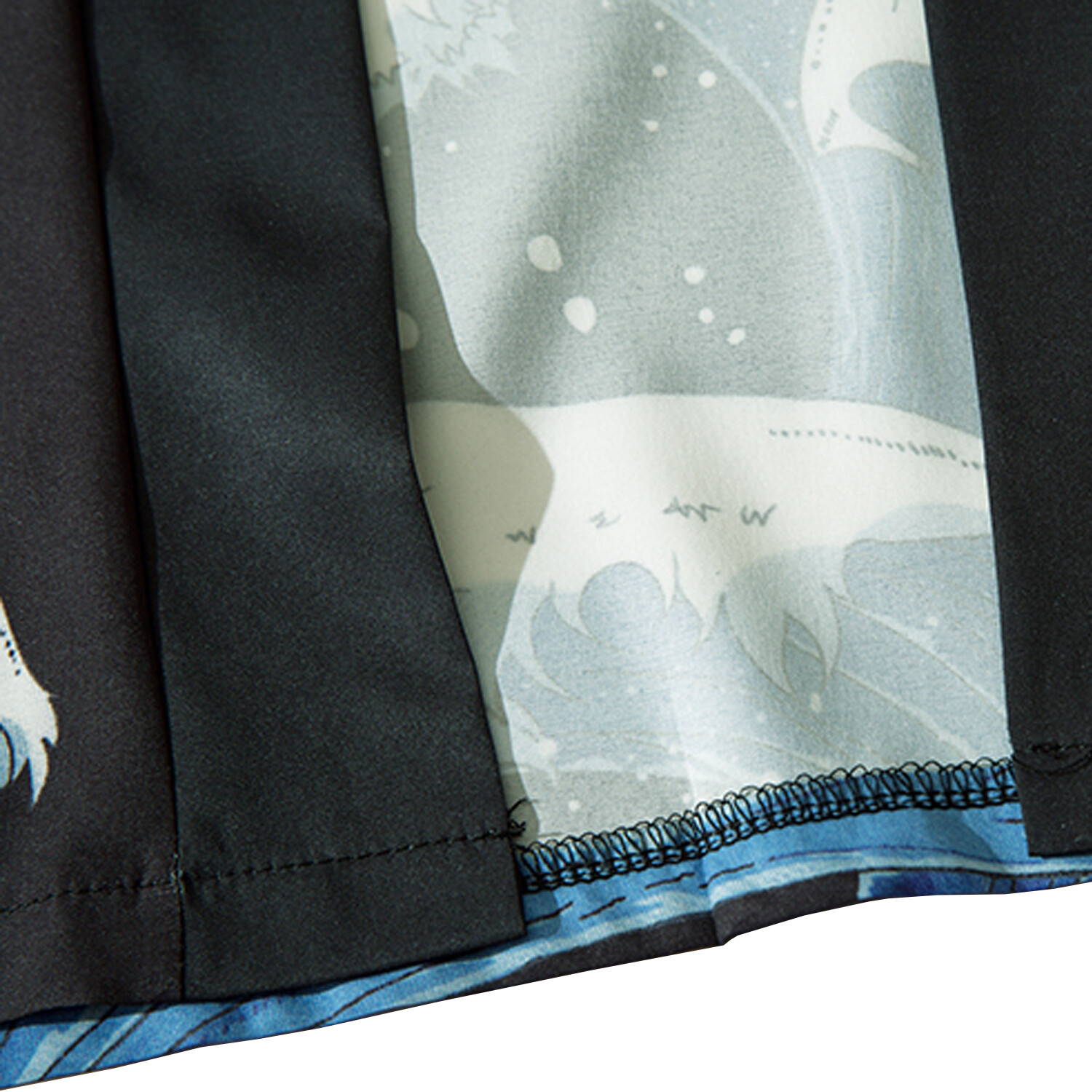 MFCT Men’s Fish Leaping out of the Sea Graphic Japanese Kimono Cardigan
