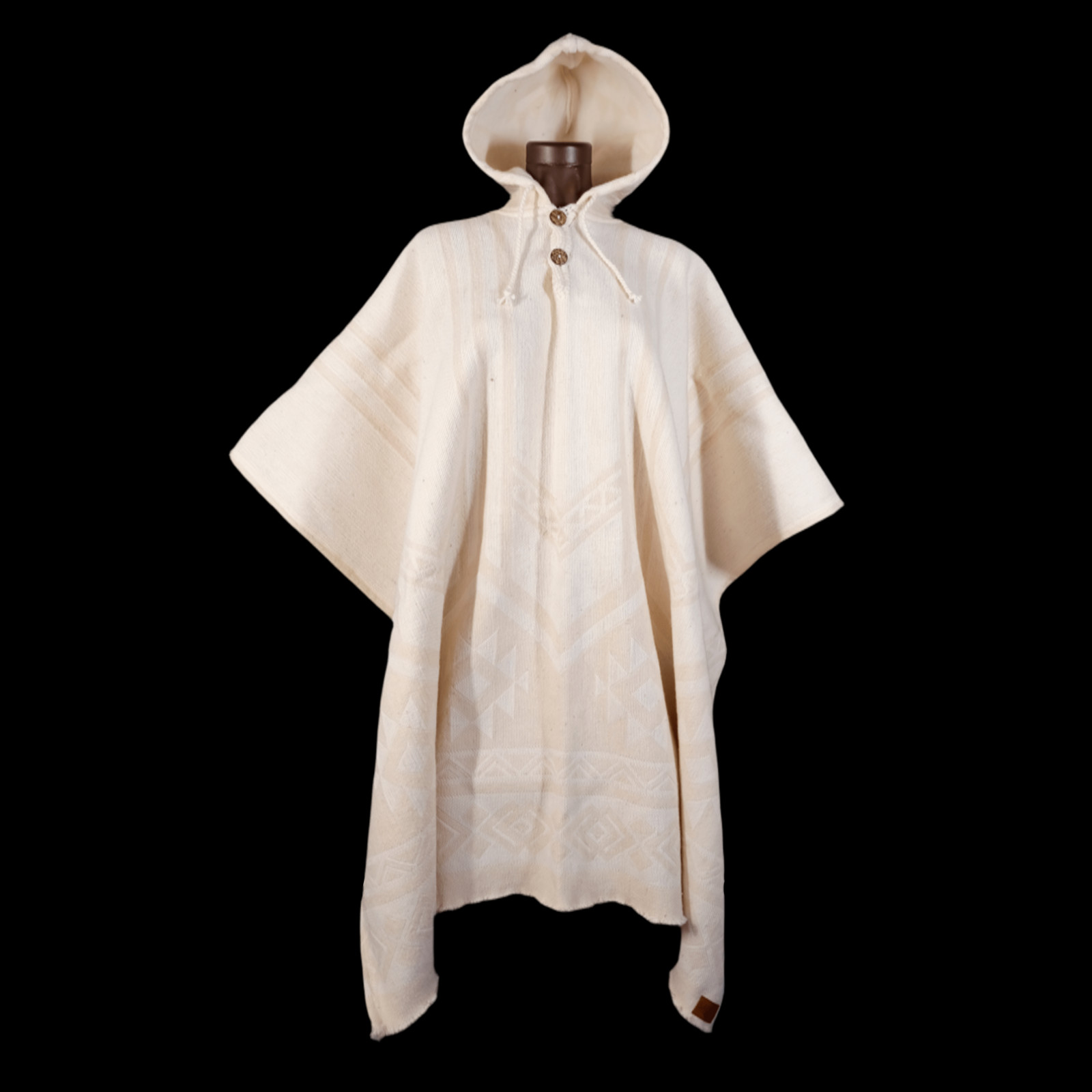 Premium Ecuadorian Wool Poncho | Handwoven & Cozy + Tote Bag Included